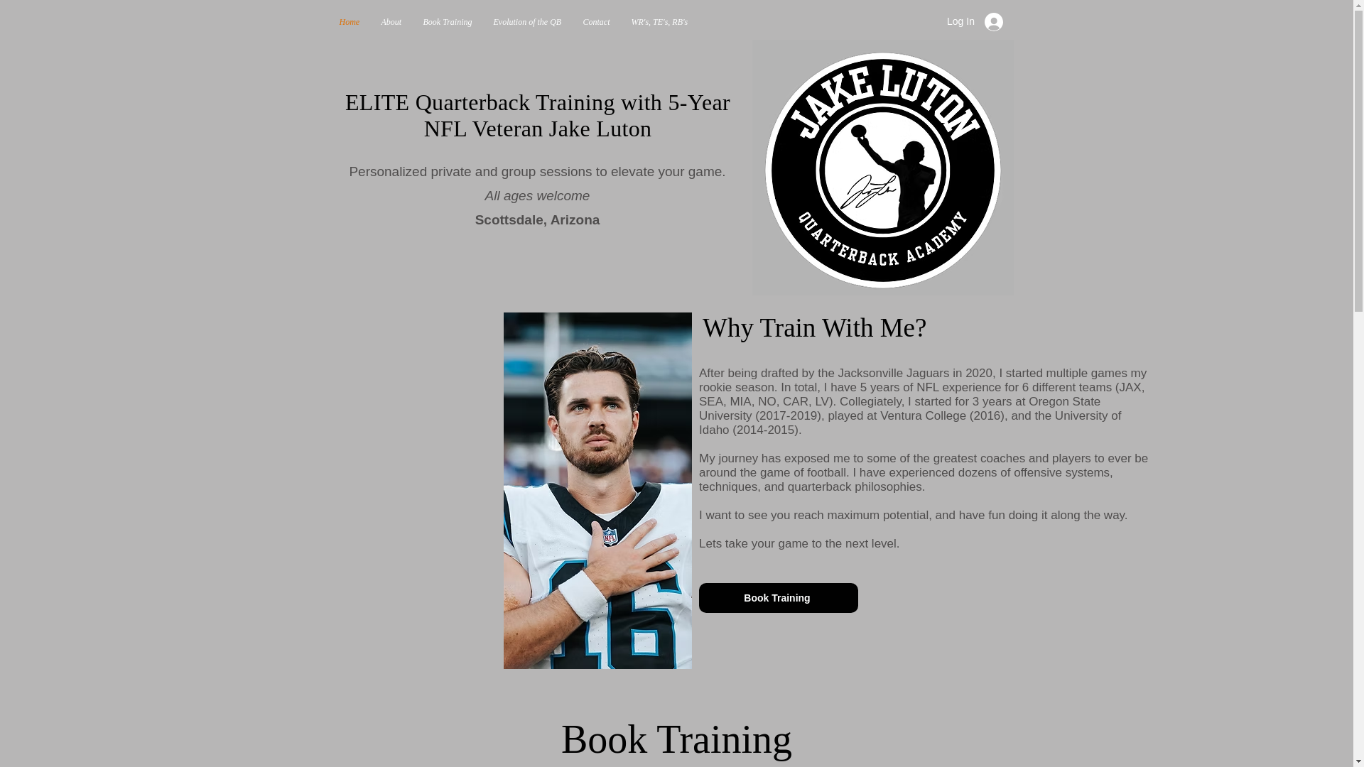 website screenshot of https://jakelutonqbacademy.com/