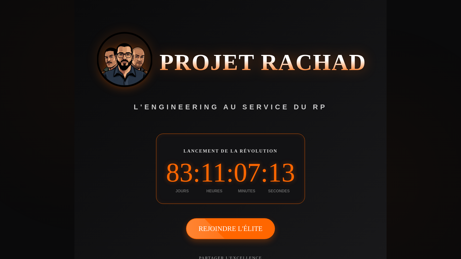 website screenshot of https://rachadfivem.org/