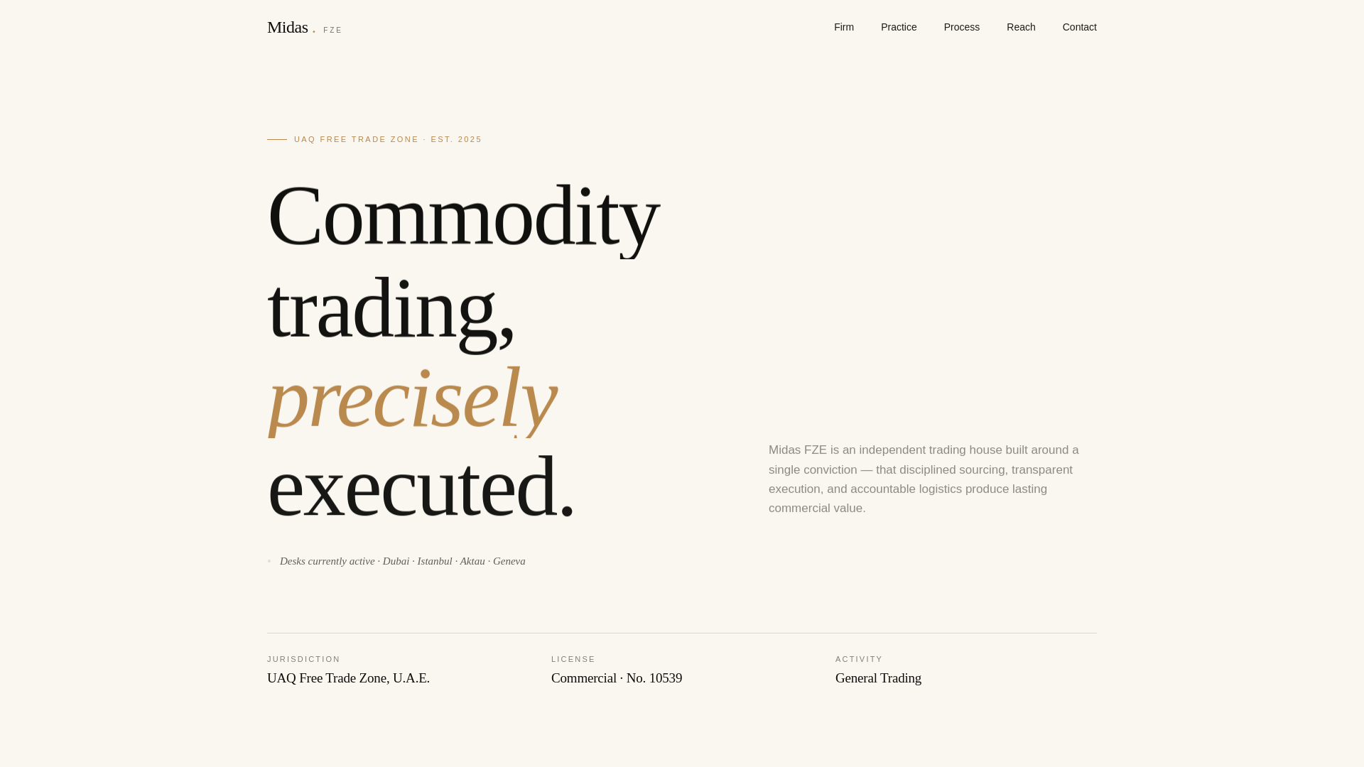 website screenshot of https://midastrading.pages.dev/
