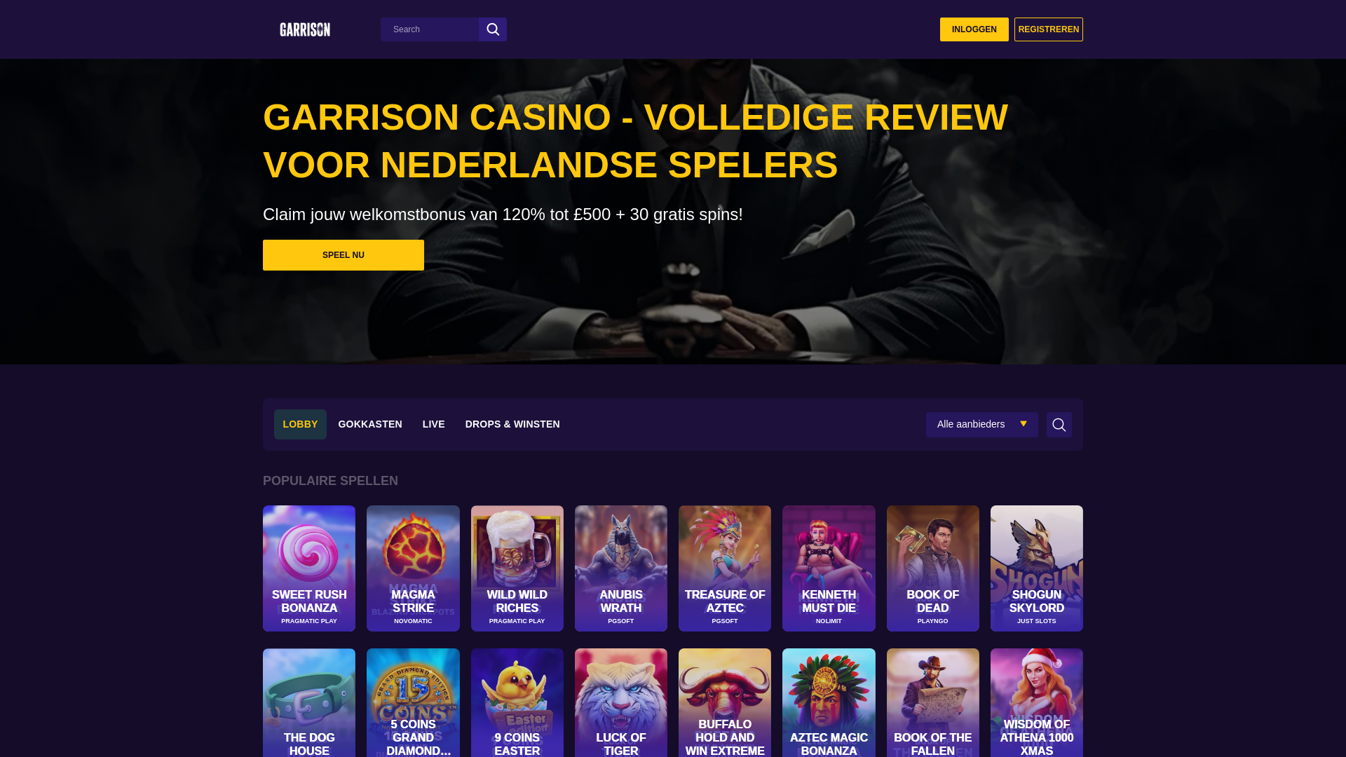 website screenshot of https://garrison-casino-nl.pages.dev/