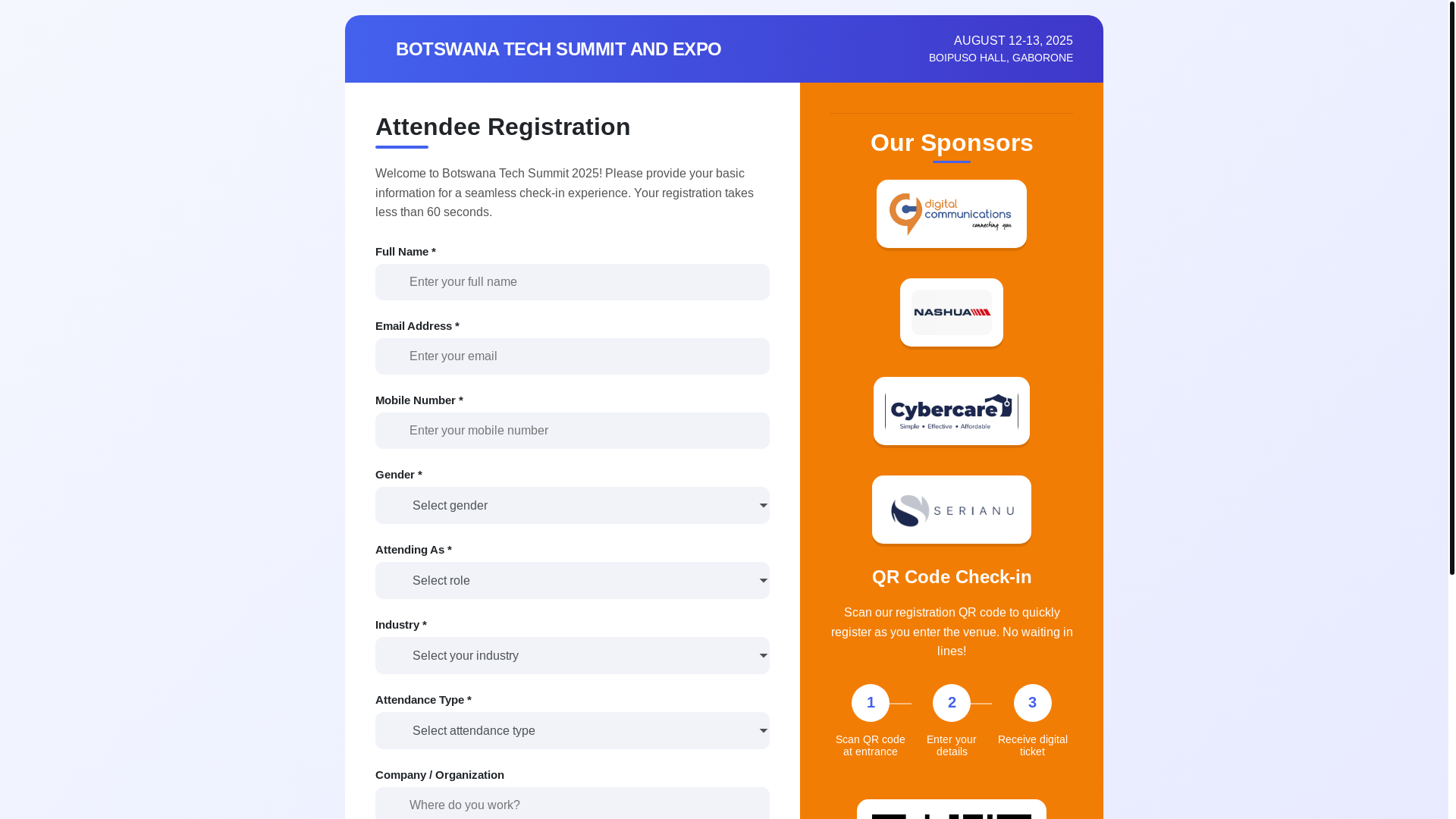 website screenshot of https://botstechsummit.com/