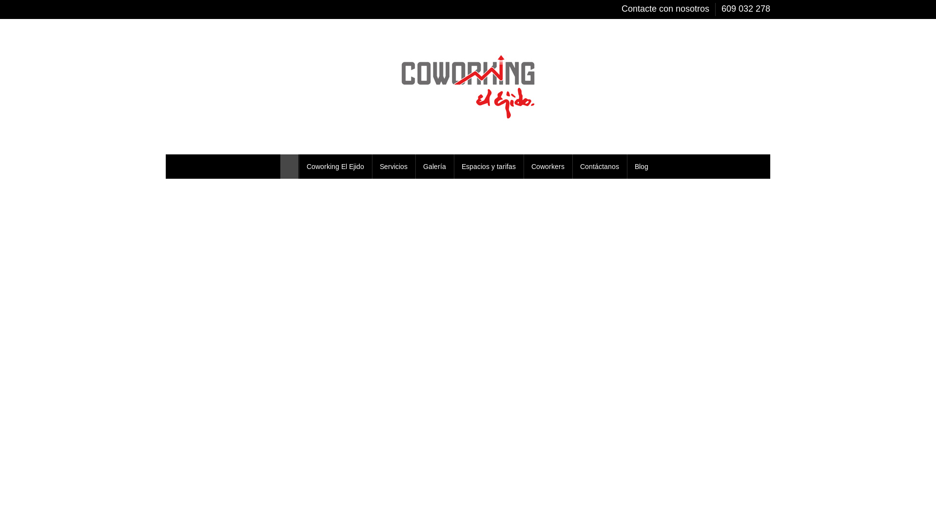 website screenshot of https://coworkingelejido.es/