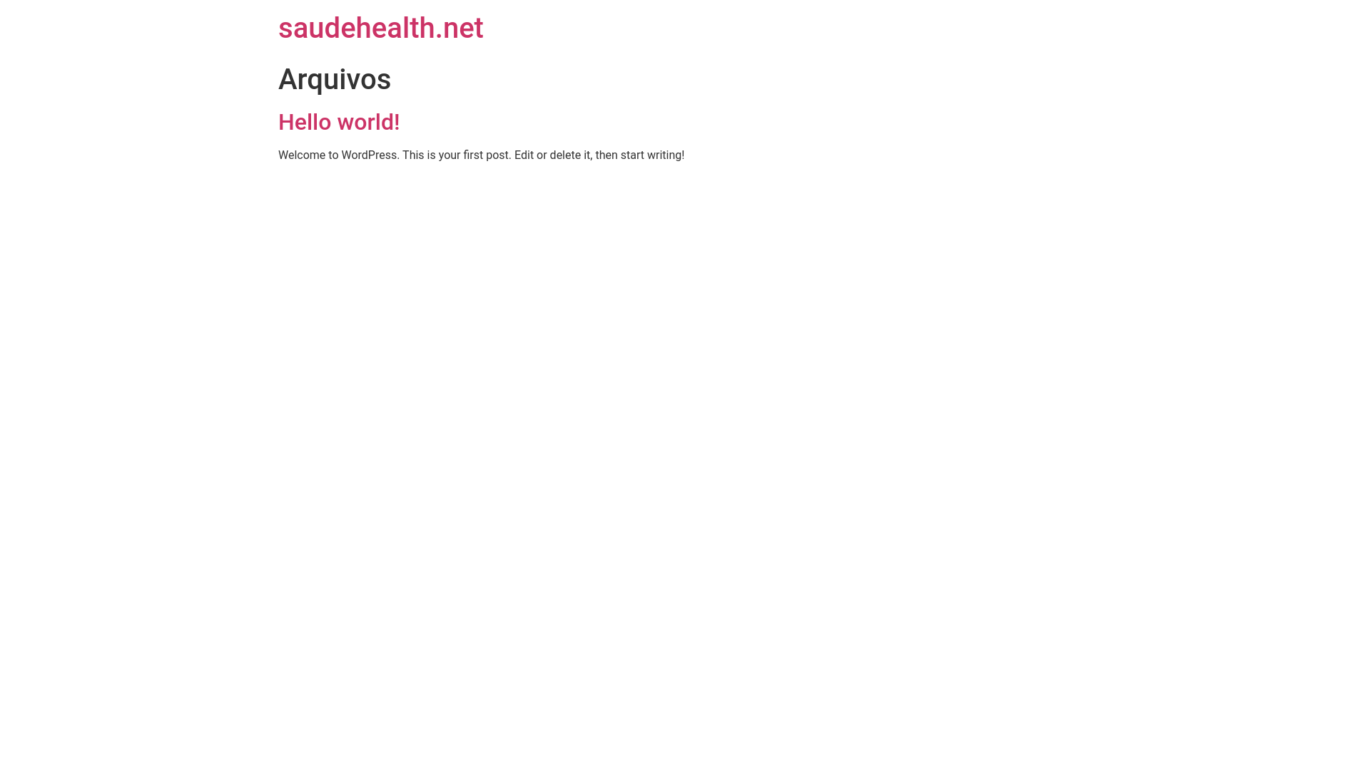 website screenshot of https://saudehealth.net/