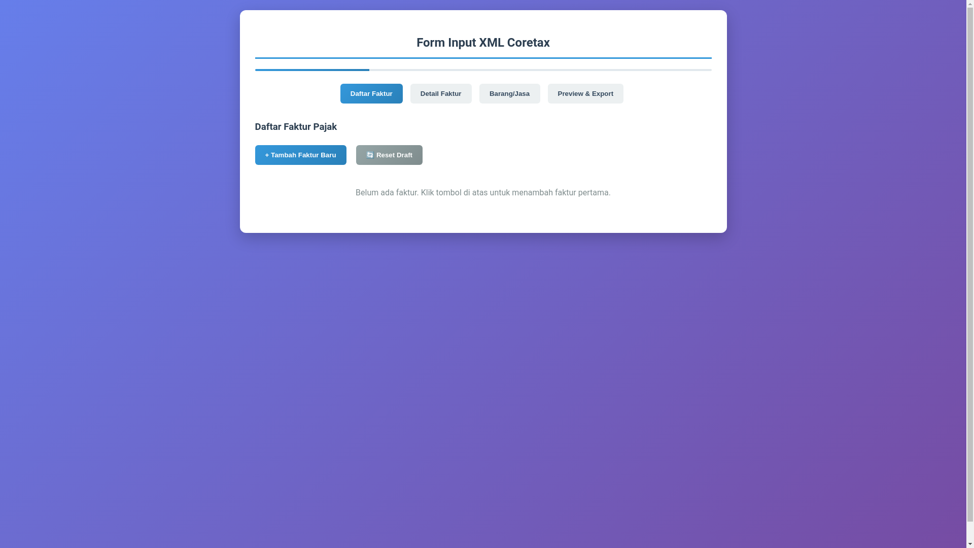 website screenshot of https://coretax.pages.dev/