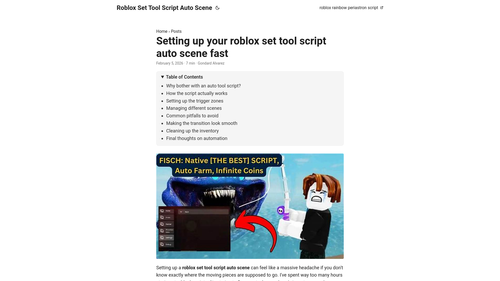 website screenshot of https://roblox-set-tool-script-auto-scene.pages.dev/