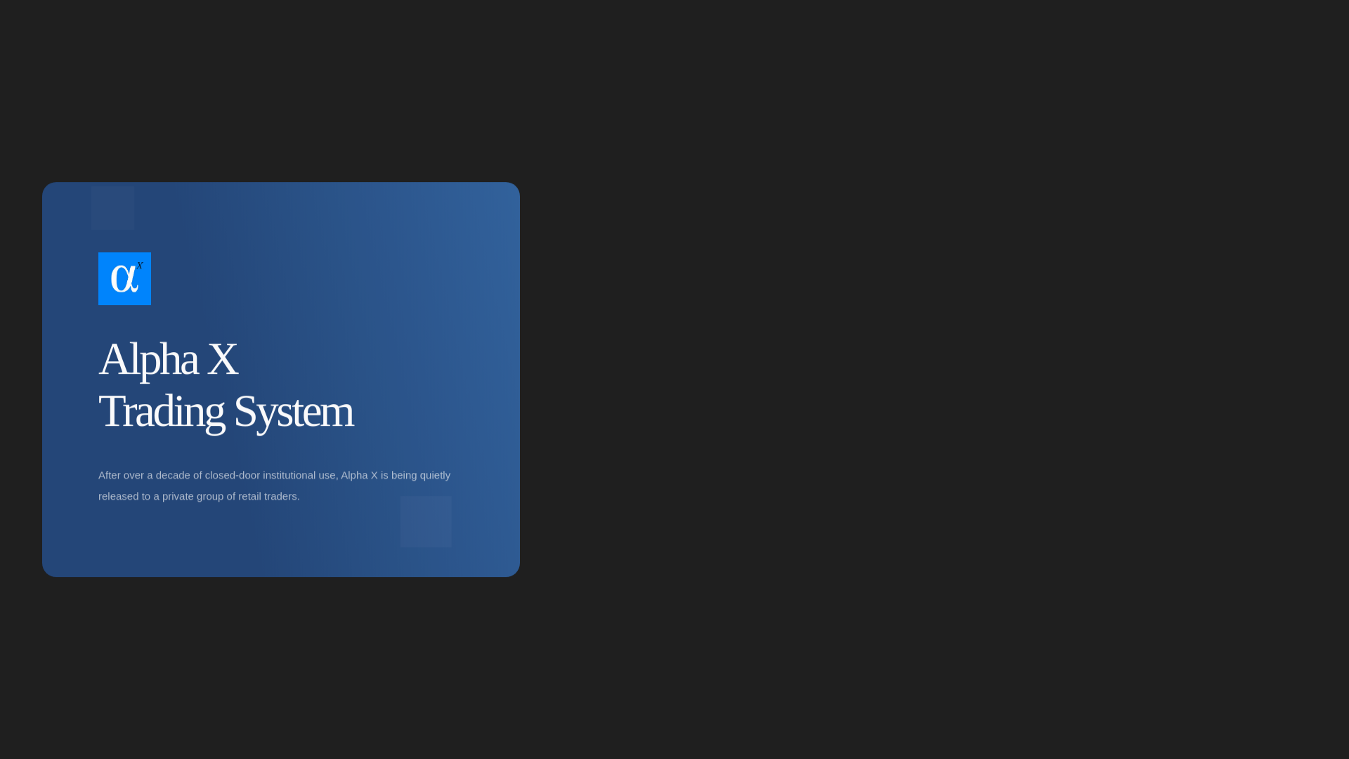 website screenshot of https://alphaxtradingsystem.com/