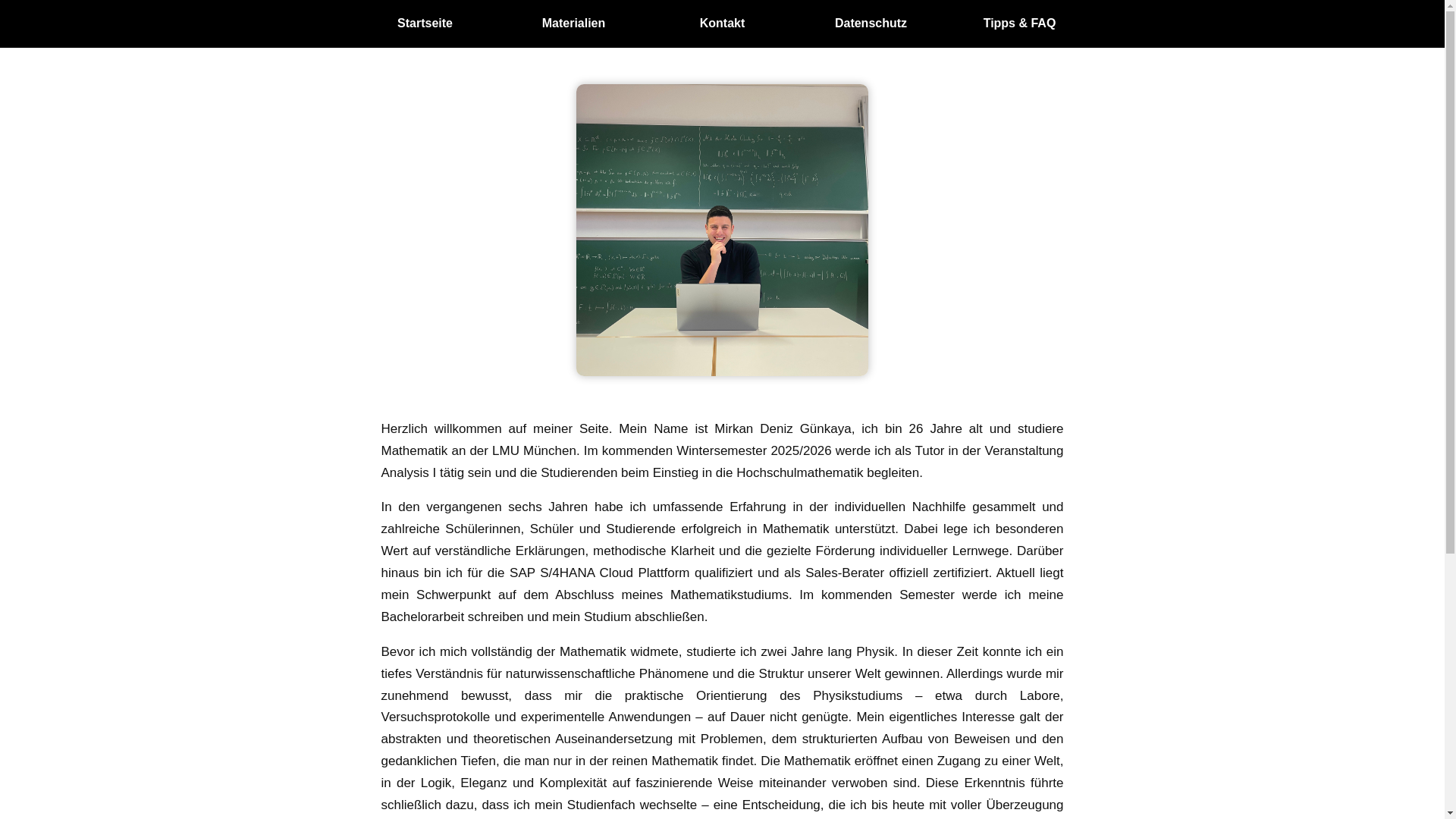 website screenshot of https://mirkan-analysis.de/