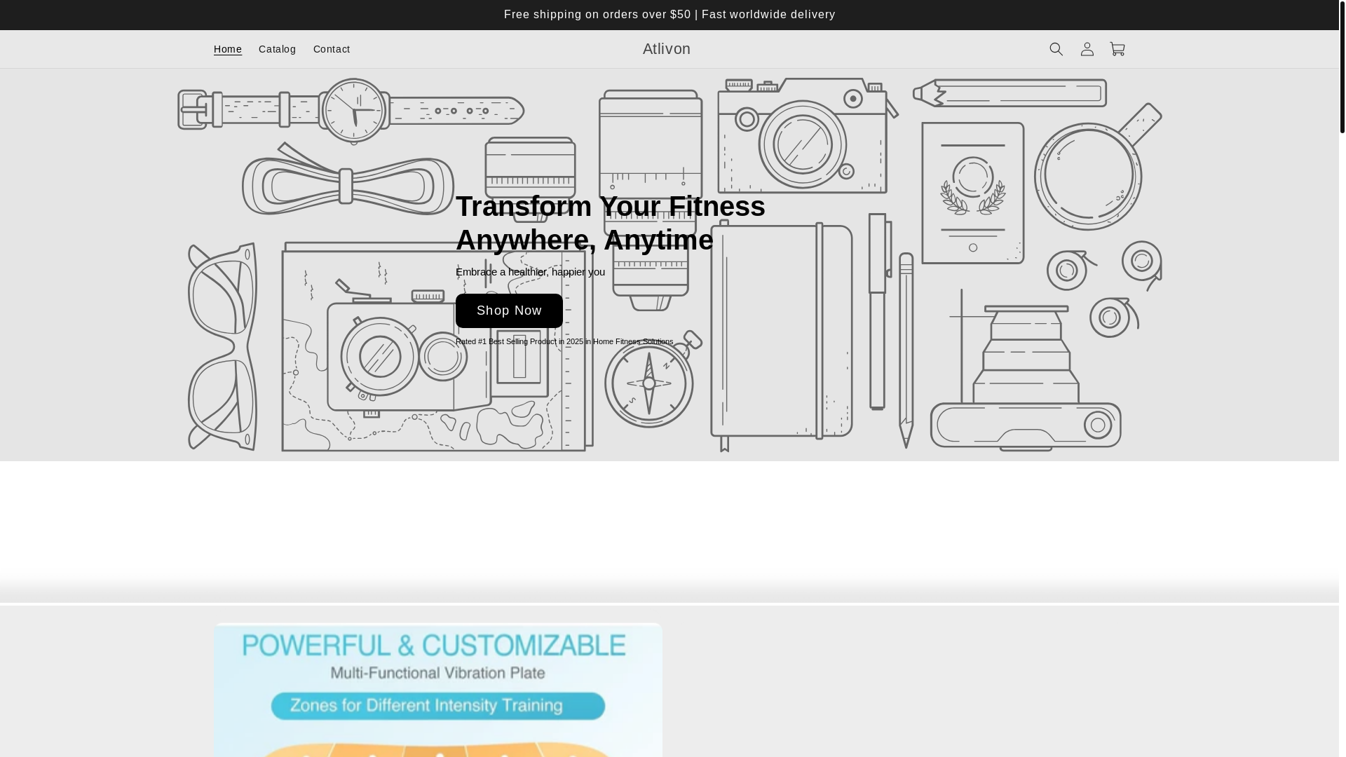 website screenshot of https://atlivon.com/