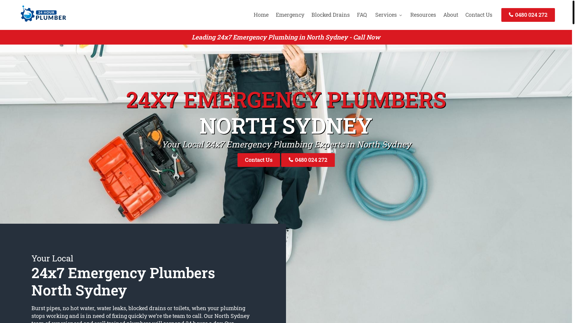 website screenshot of https://emergencyplumbernorthsydney-net-au.pages.dev/