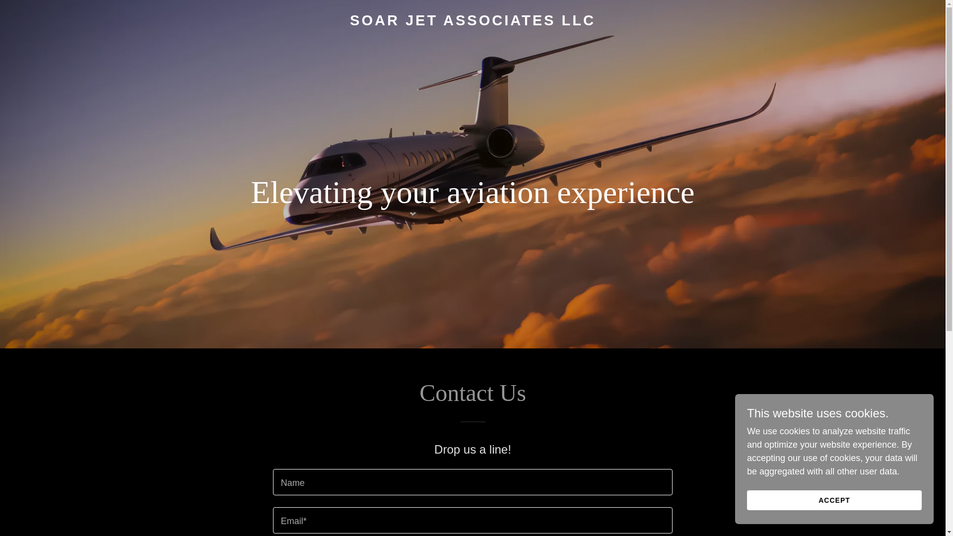 website screenshot of https://soarjetassociates.com/
