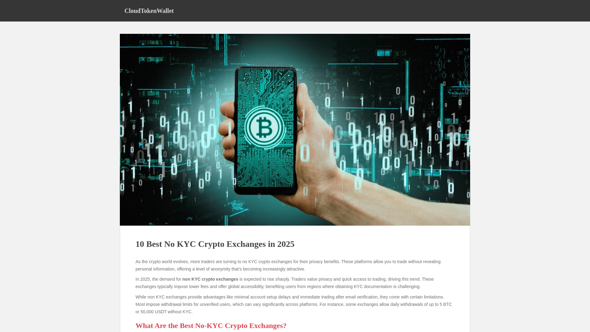website screenshot of https://cloudtokenwallet.com