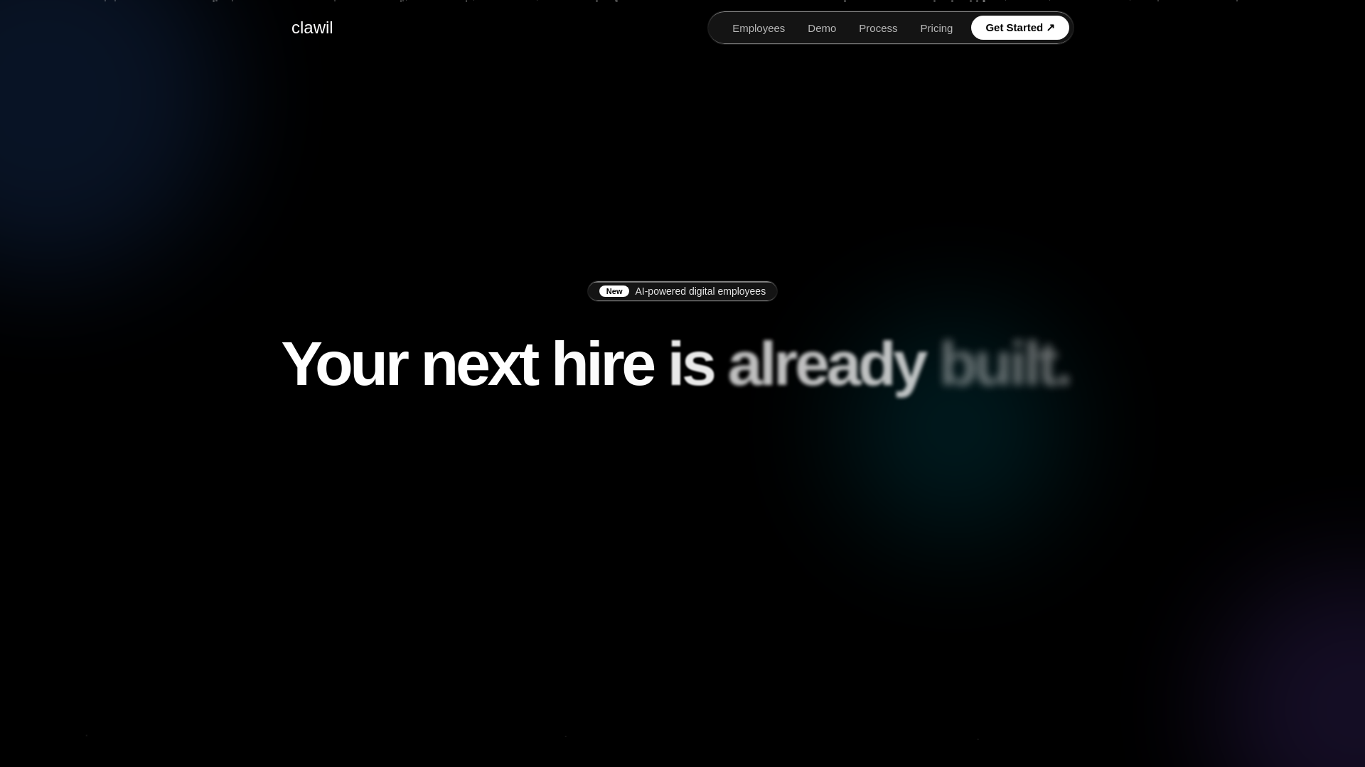 website screenshot of https://clawil.com/