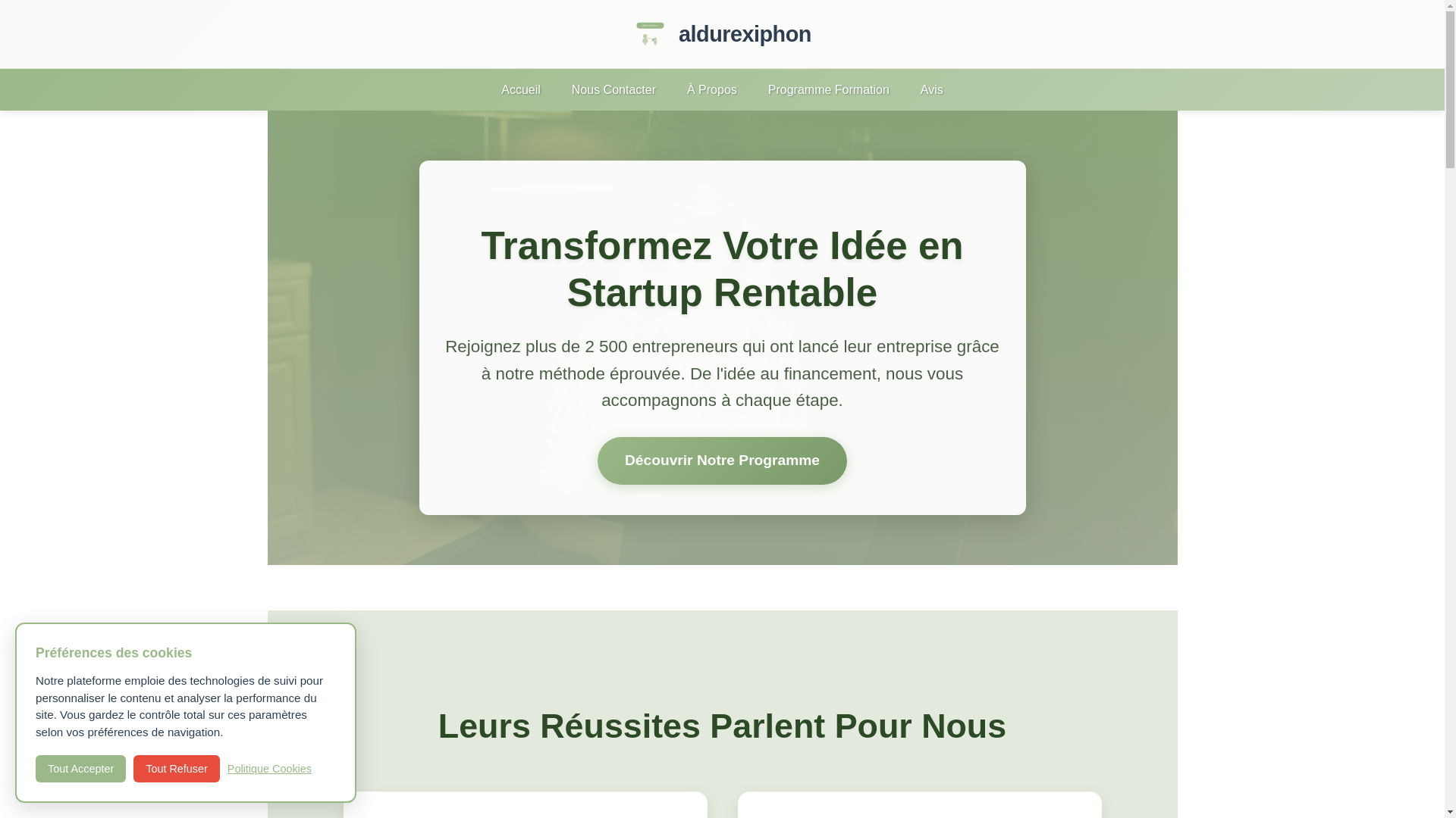 website screenshot of https://aldurexiphon.sbs/