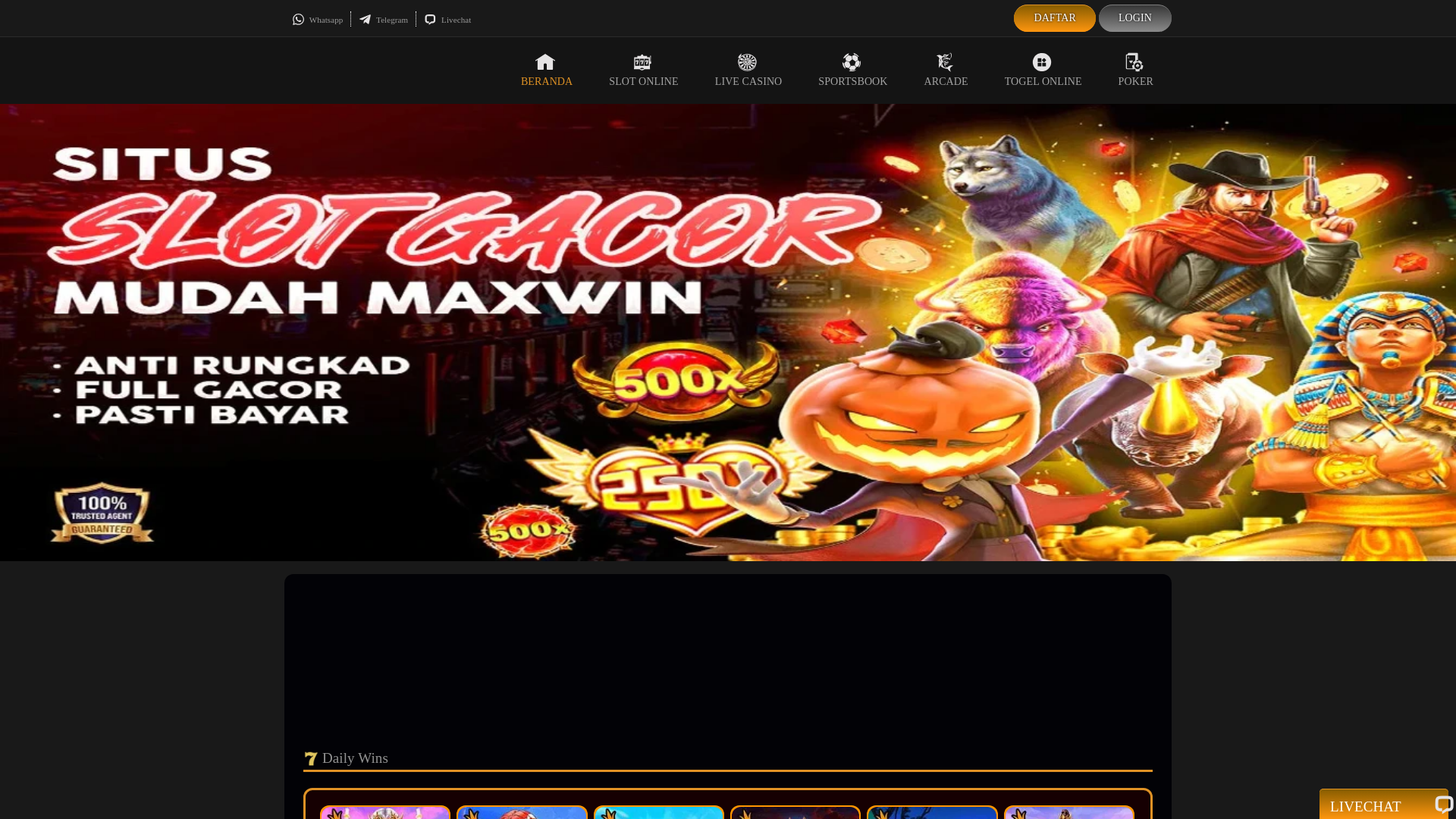 website screenshot of https://livedrw.net/