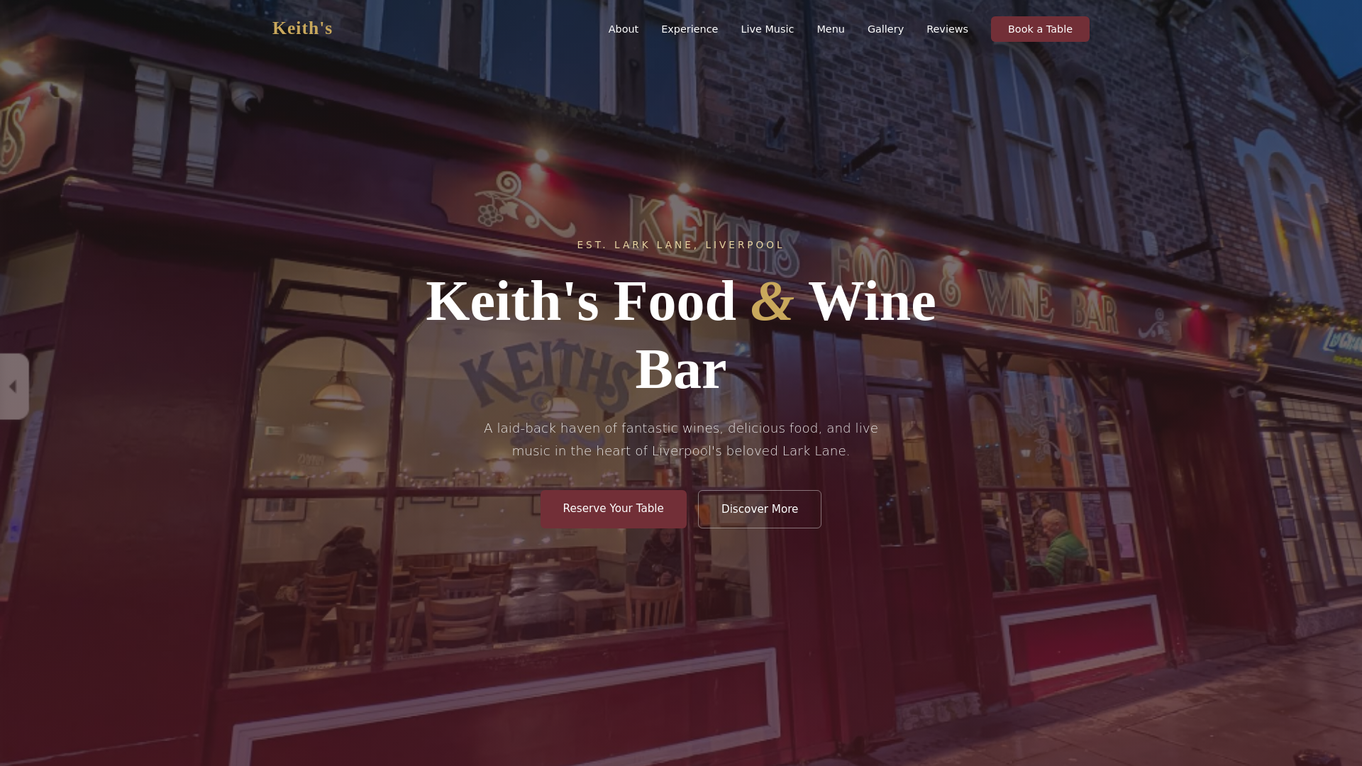 website screenshot of https://keithswebsite.pages.dev/