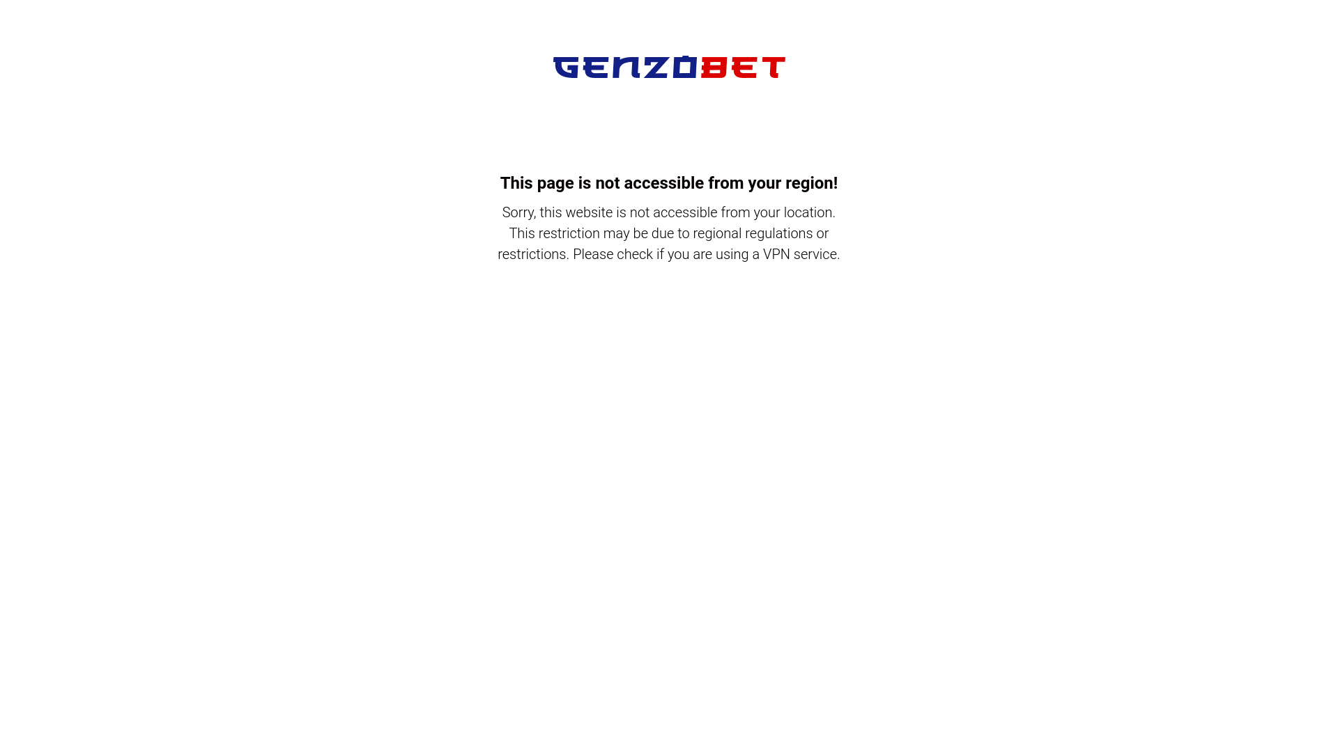 website screenshot of https://genzobet357.com