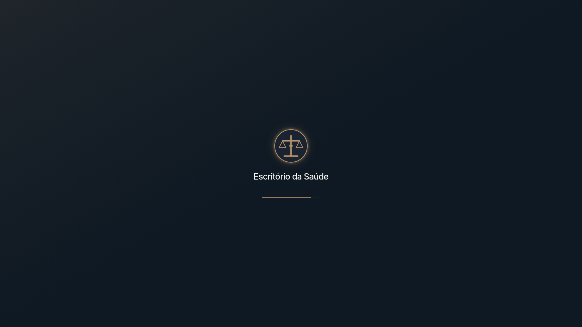 website screenshot of https://escritoriodasaude.com.br