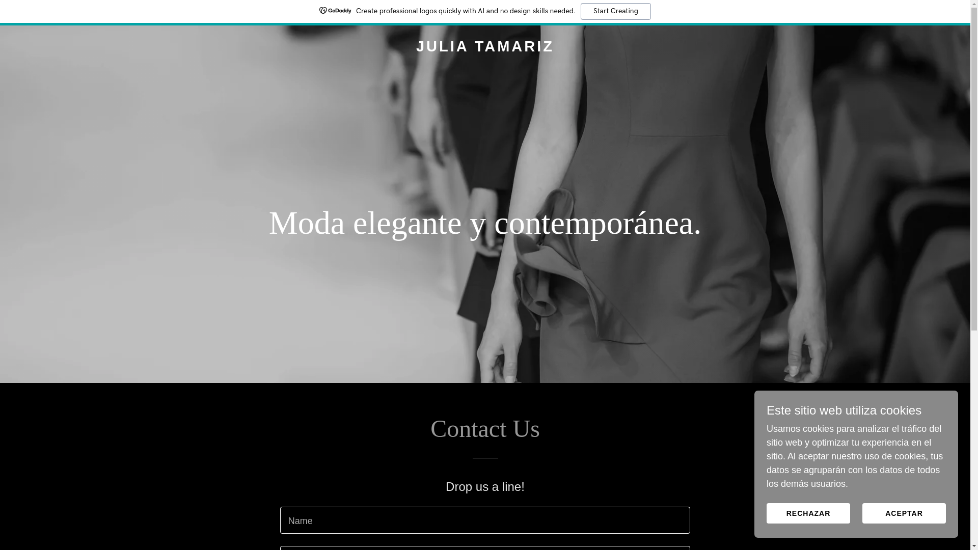website screenshot of https://juliatamariz.com/