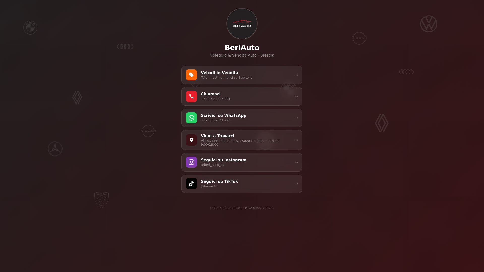website screenshot of https://beriauto.pages.dev/