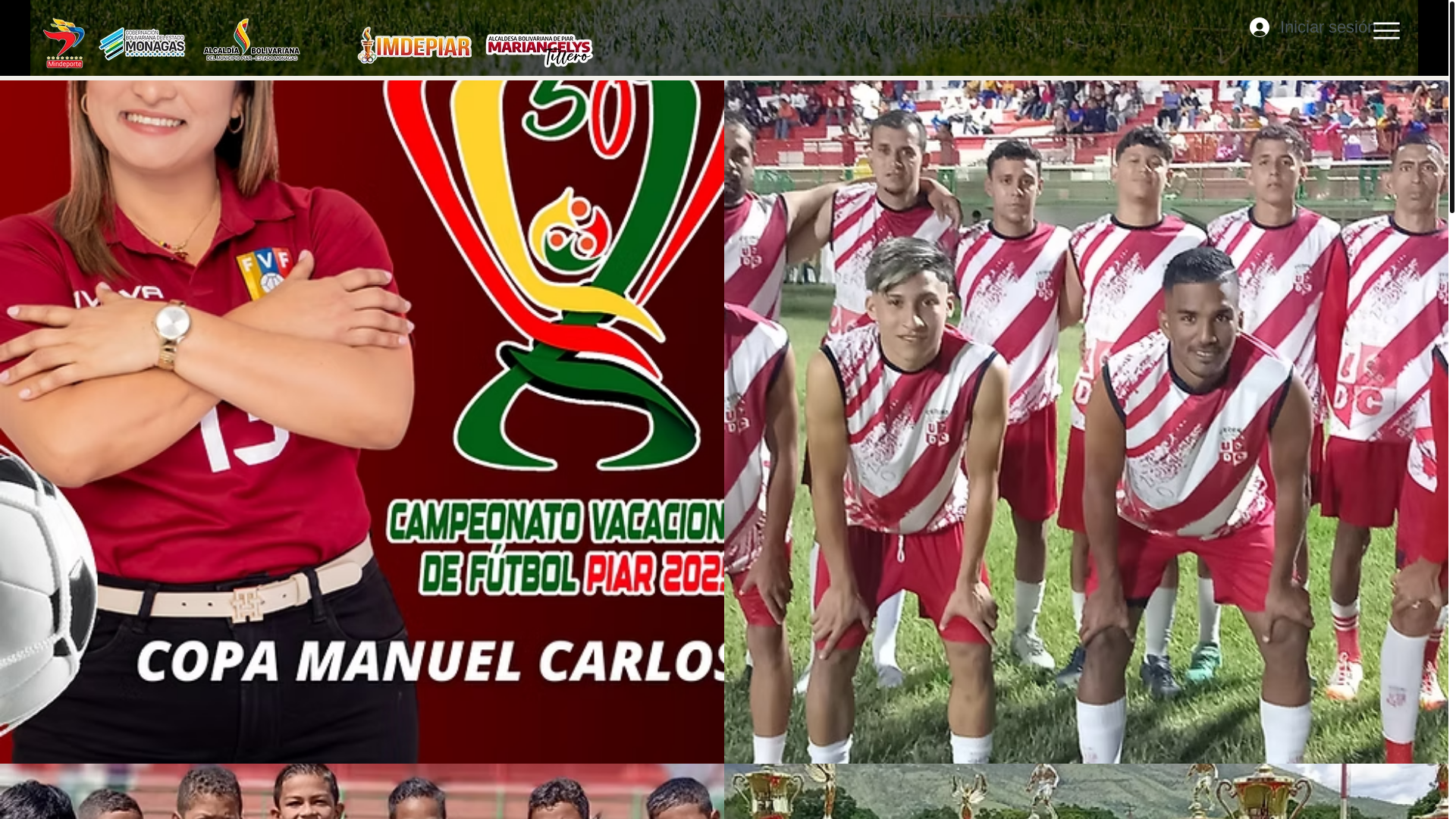 website screenshot of https://imdepiardeportes.com/