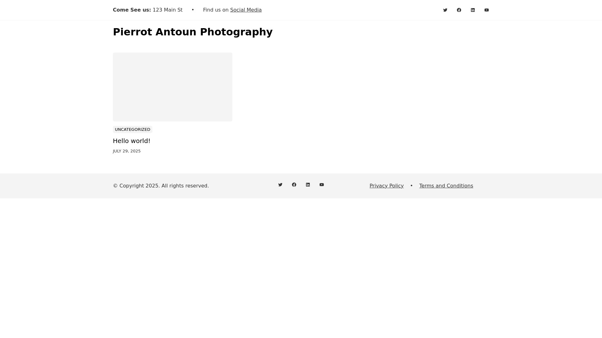 website screenshot of https://pierrotantoun.com/