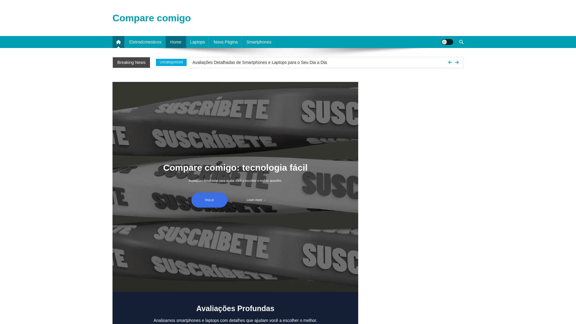 website screenshot of https://comparecomigo.com.br/