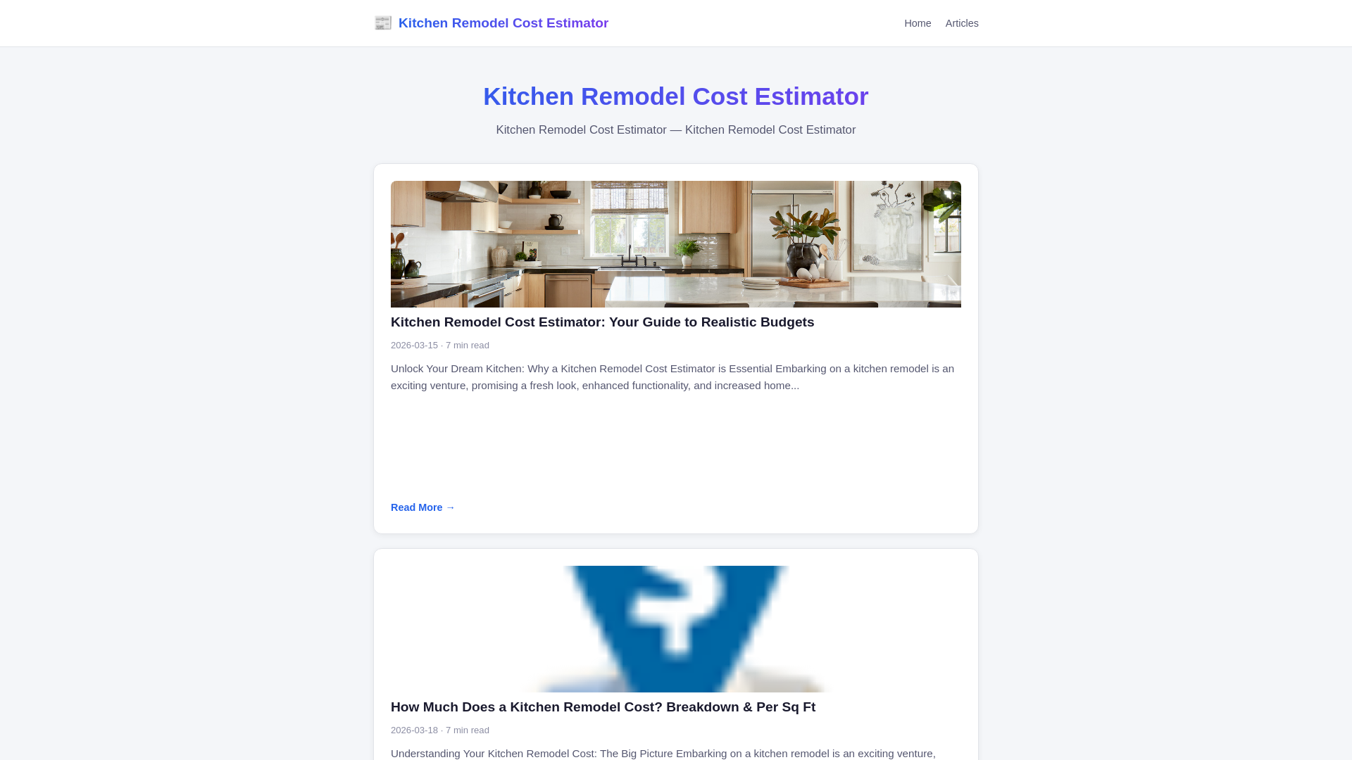 website screenshot of https://kitchen-remodel-cost-estimator.pages.dev/