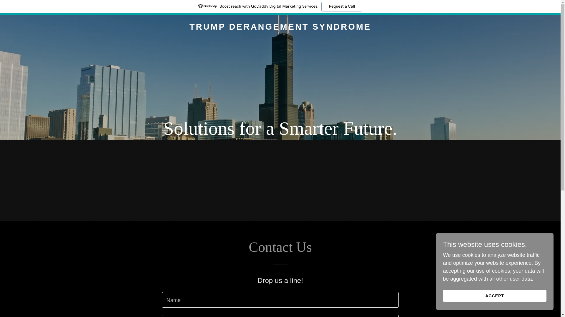website screenshot of https://trumpderangmentsyndrome.com/