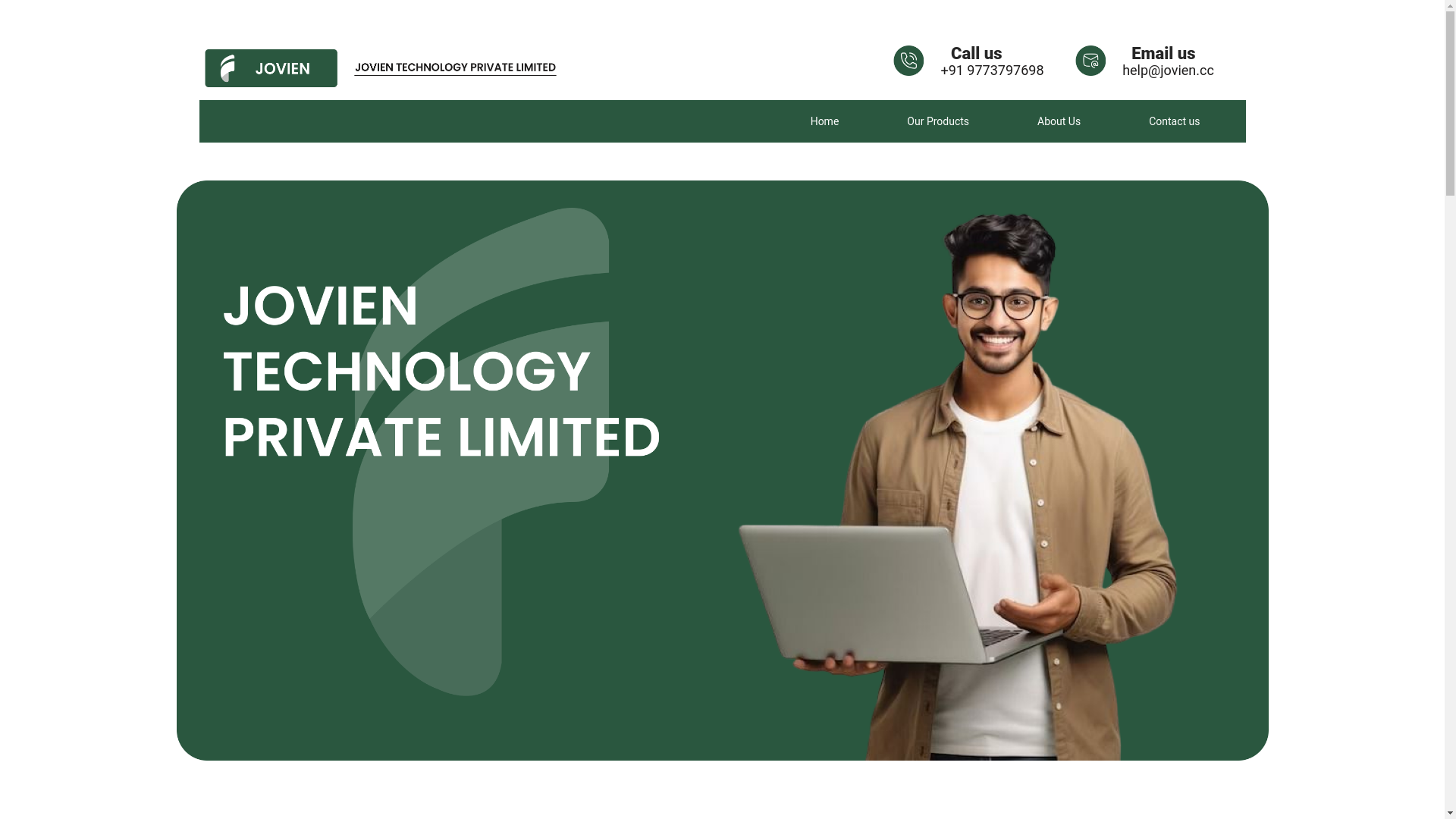 website screenshot of https://jovien-web.pages.dev/
