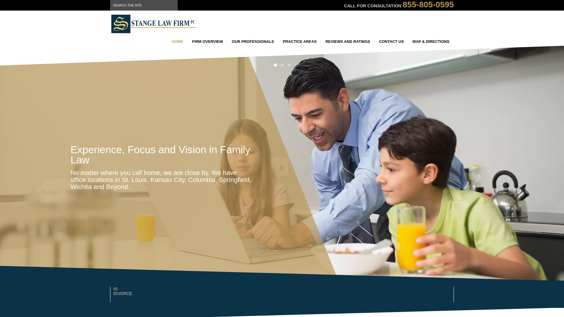 website screenshot of https://stangelawfirmtopekaks.com/