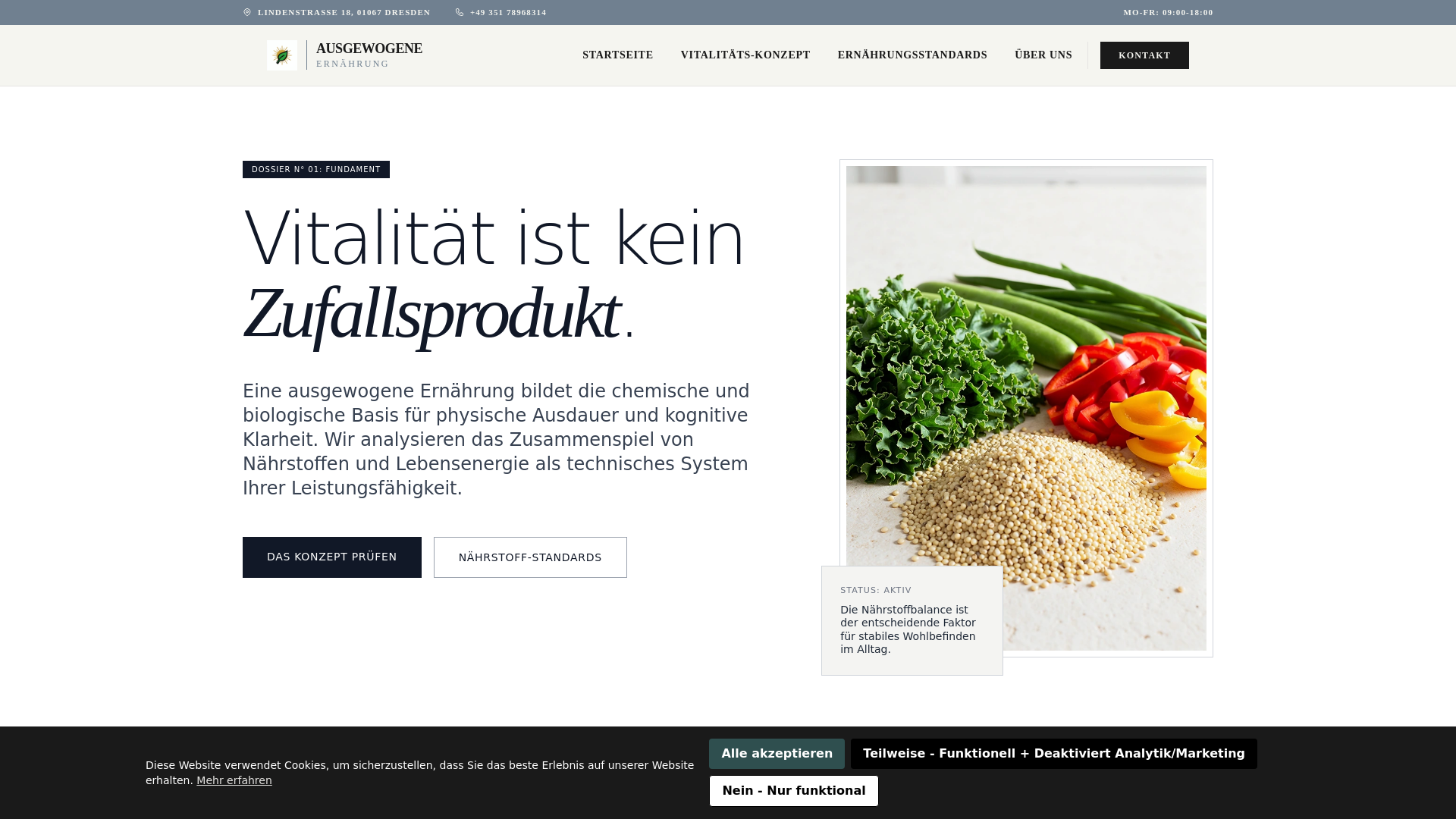 website screenshot of https://ausgewogeneernaehruntw.info/