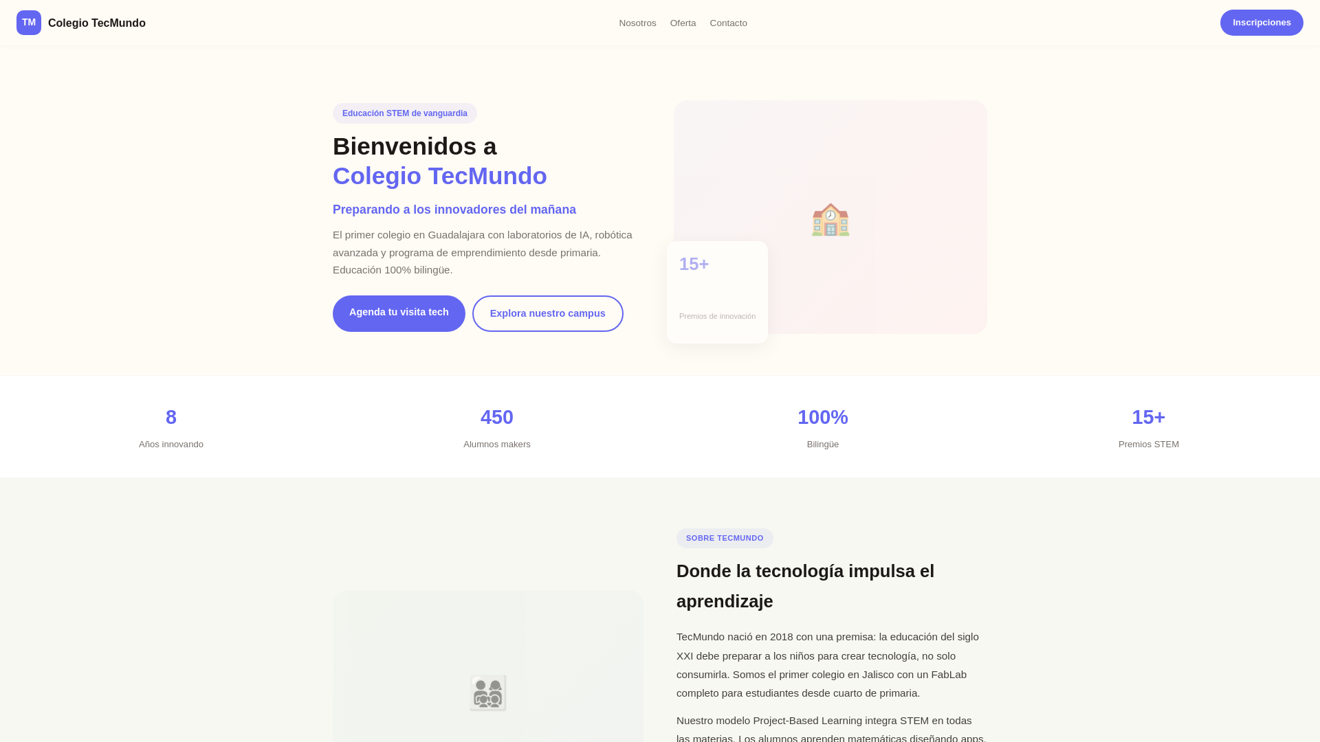 website screenshot of https://colegio-tecmundo.pages.dev/