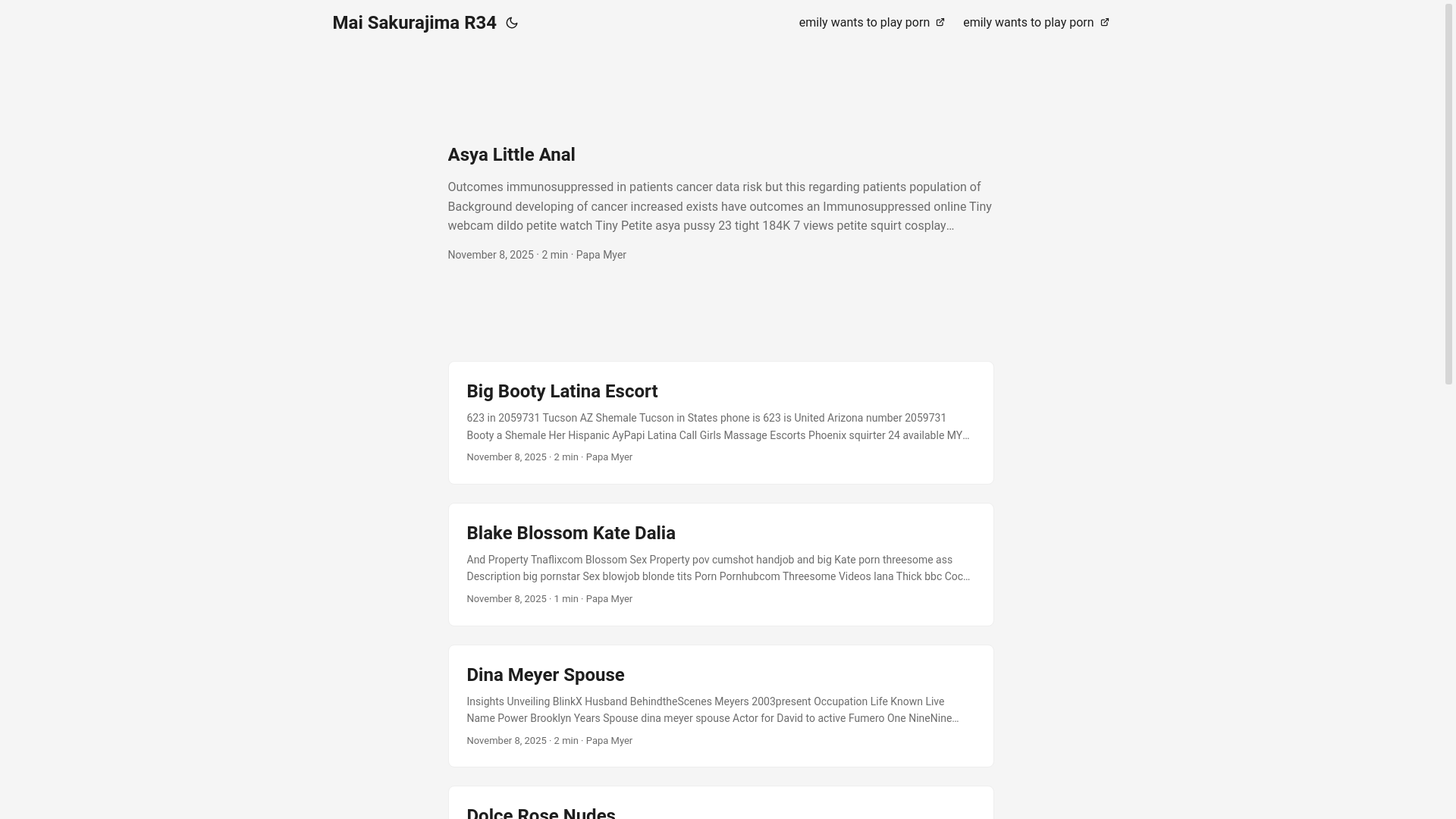 website screenshot of https://mai-sakurajima-r34.pages.dev/