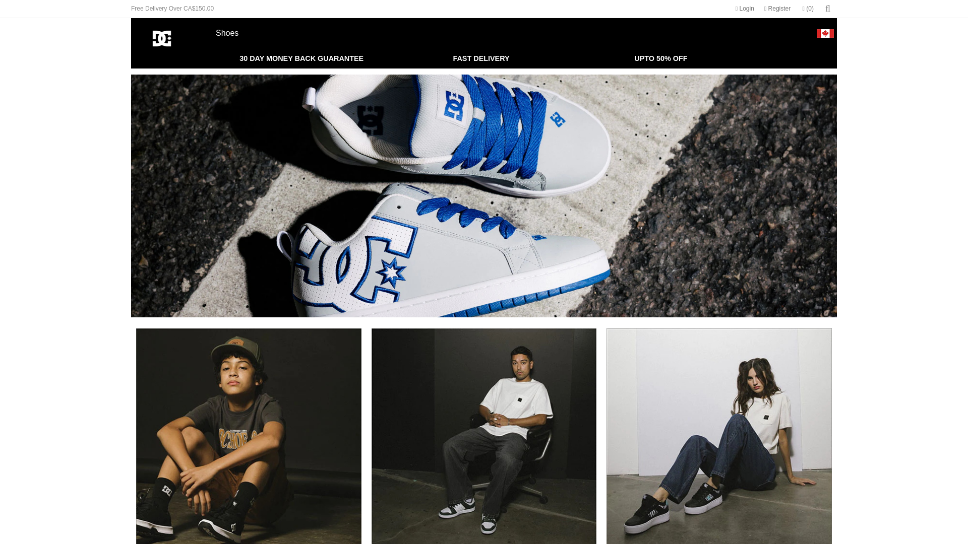 website screenshot of http://mail.dc-shoescanada.ca/