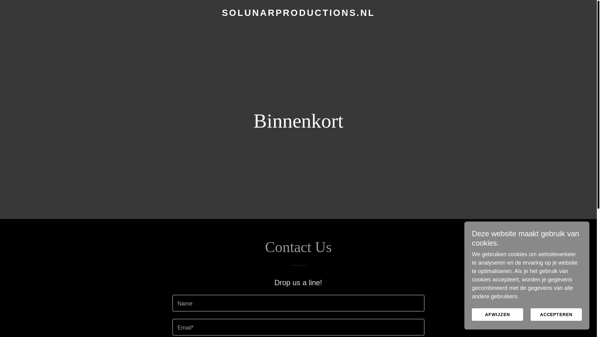 website screenshot of https://solunarproductions.nl/