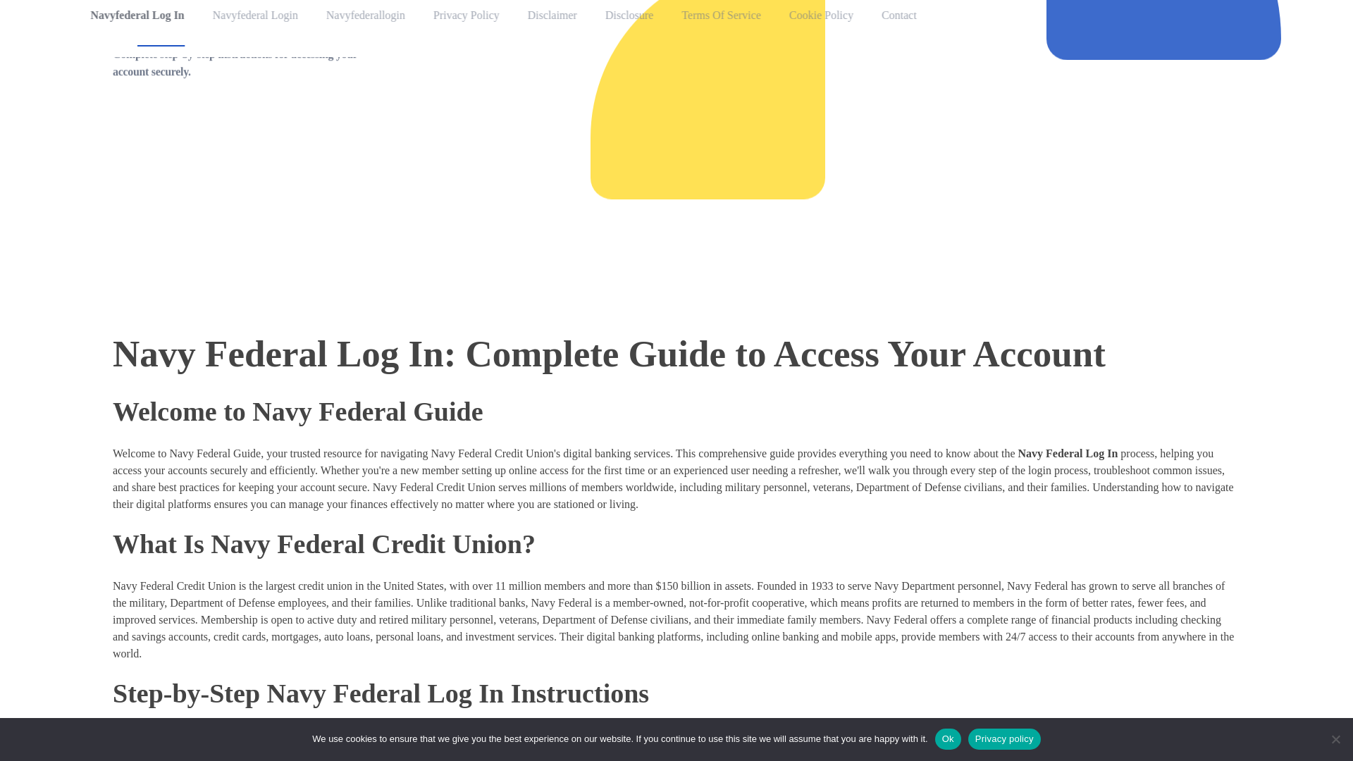 website screenshot of https://navyfederalguide.com/
