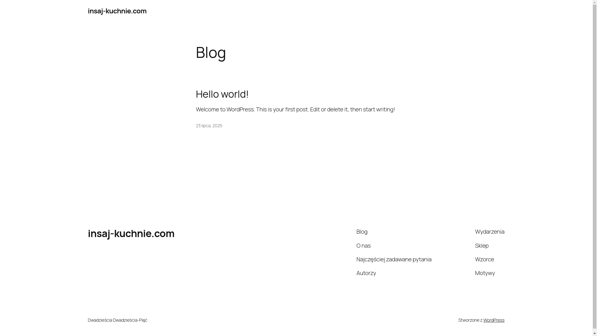website screenshot of https://insaj-kuchnie.com/