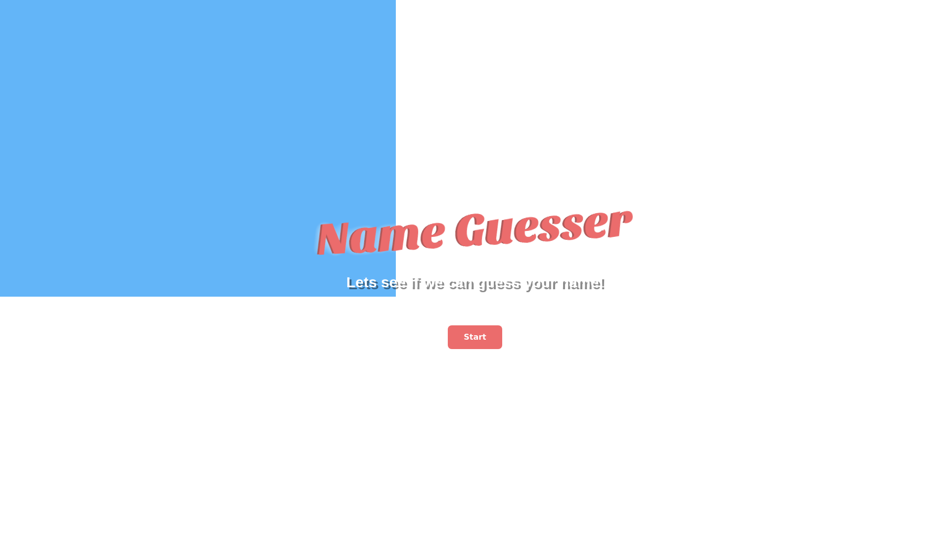 website screenshot of https://nameguesser.xyz/