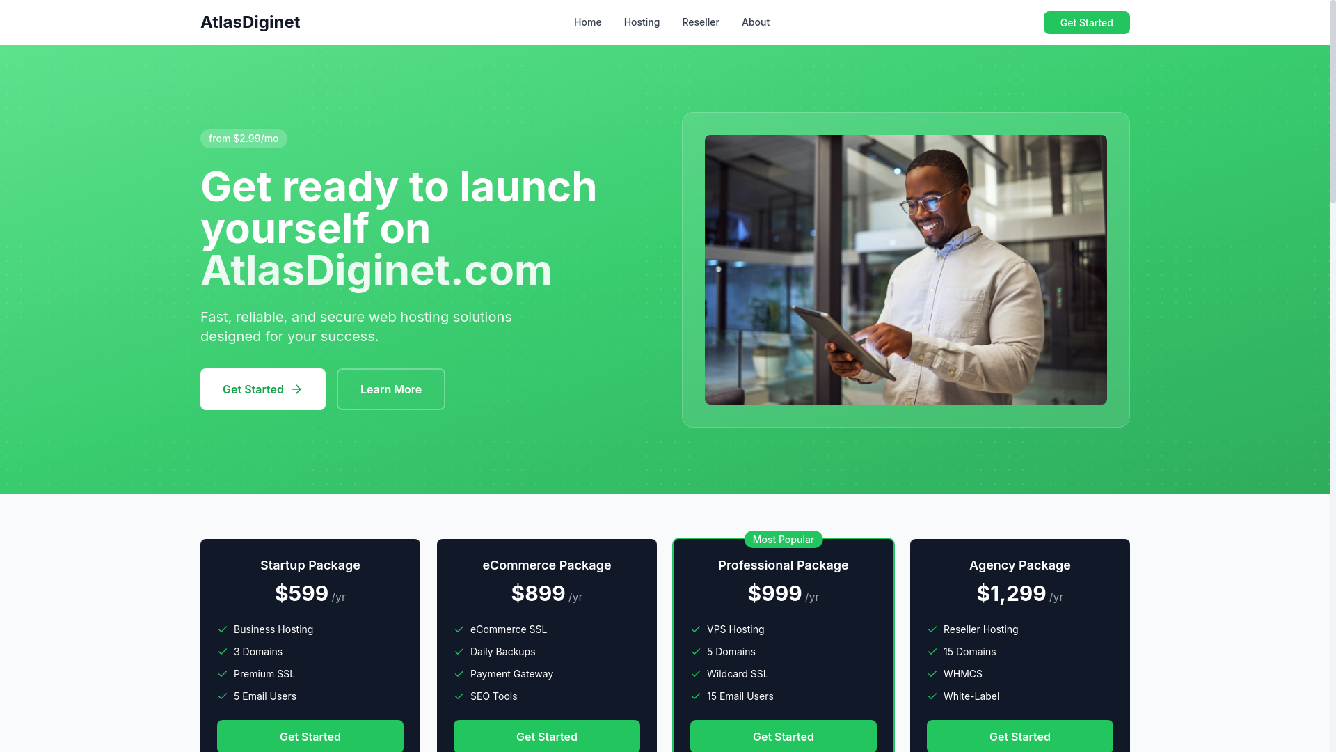 website screenshot of https://atlasdiginet.com/