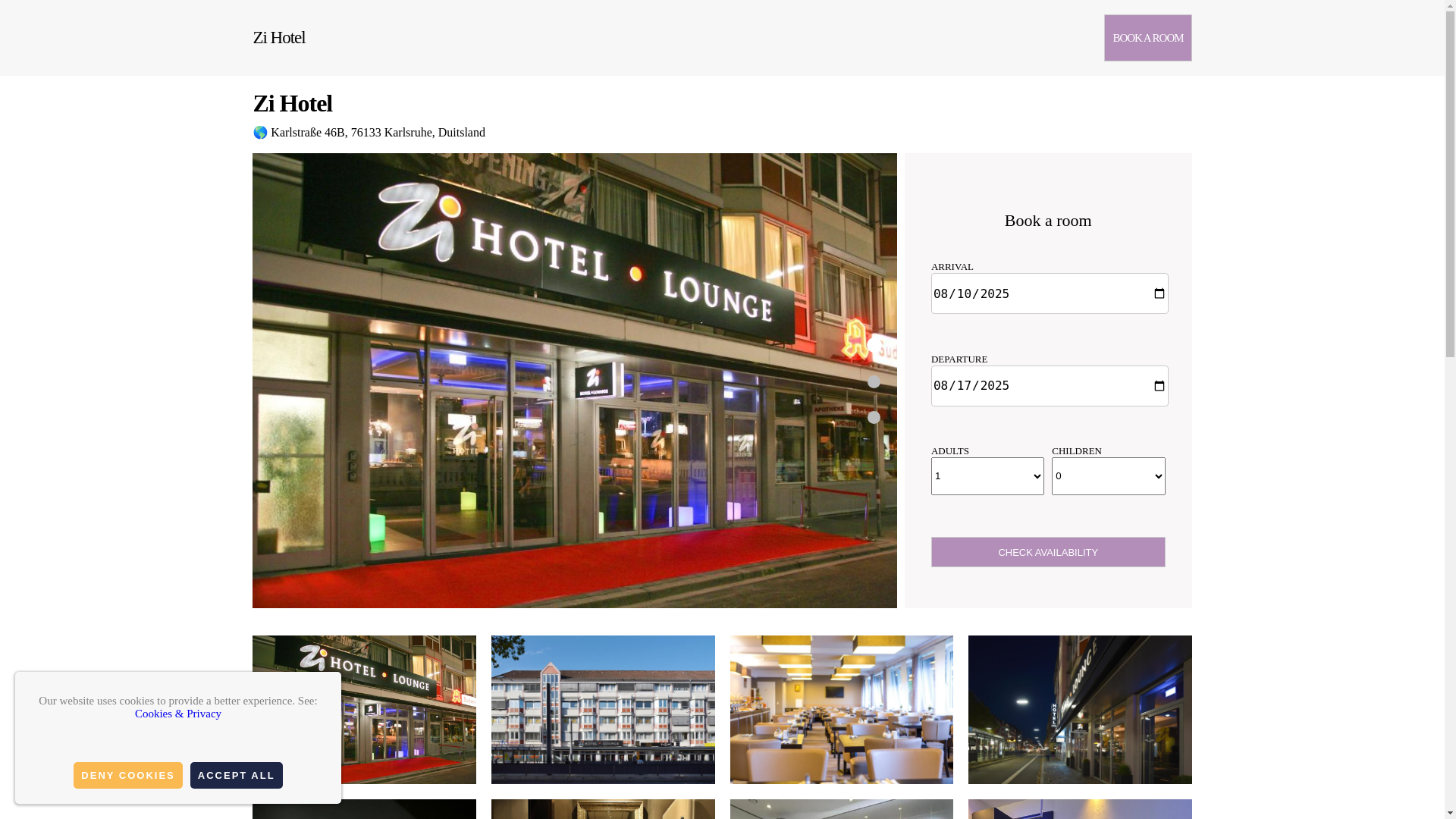 website screenshot of https://zi-hotel-lounge.com.es/