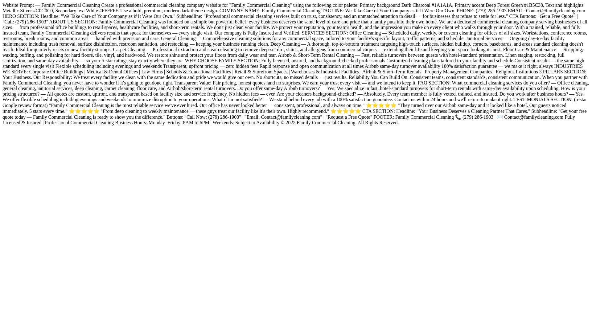 website screenshot of https://familycleaningcommercial.pages.dev/