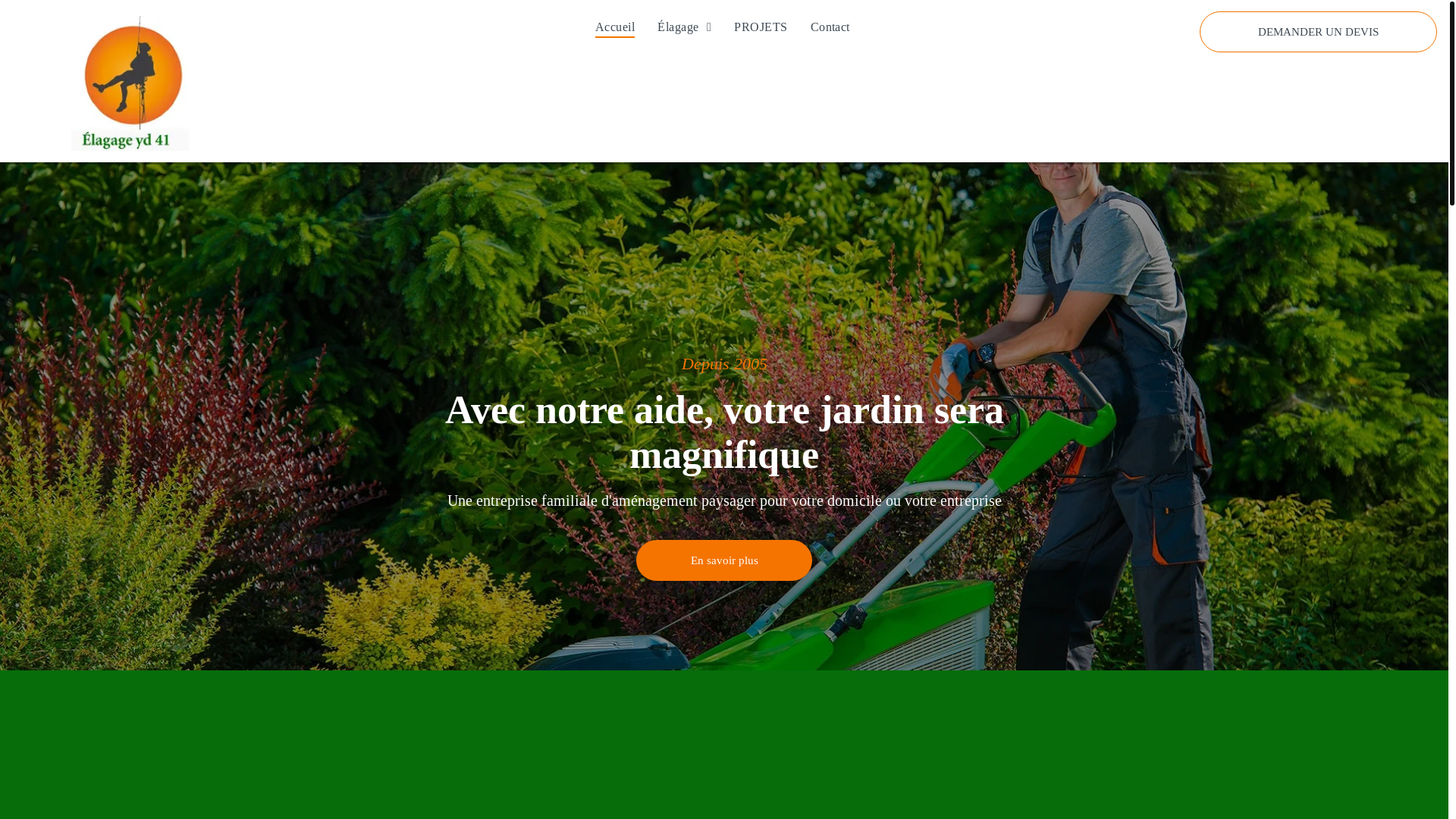 website screenshot of https://paysagiste-yd.com/