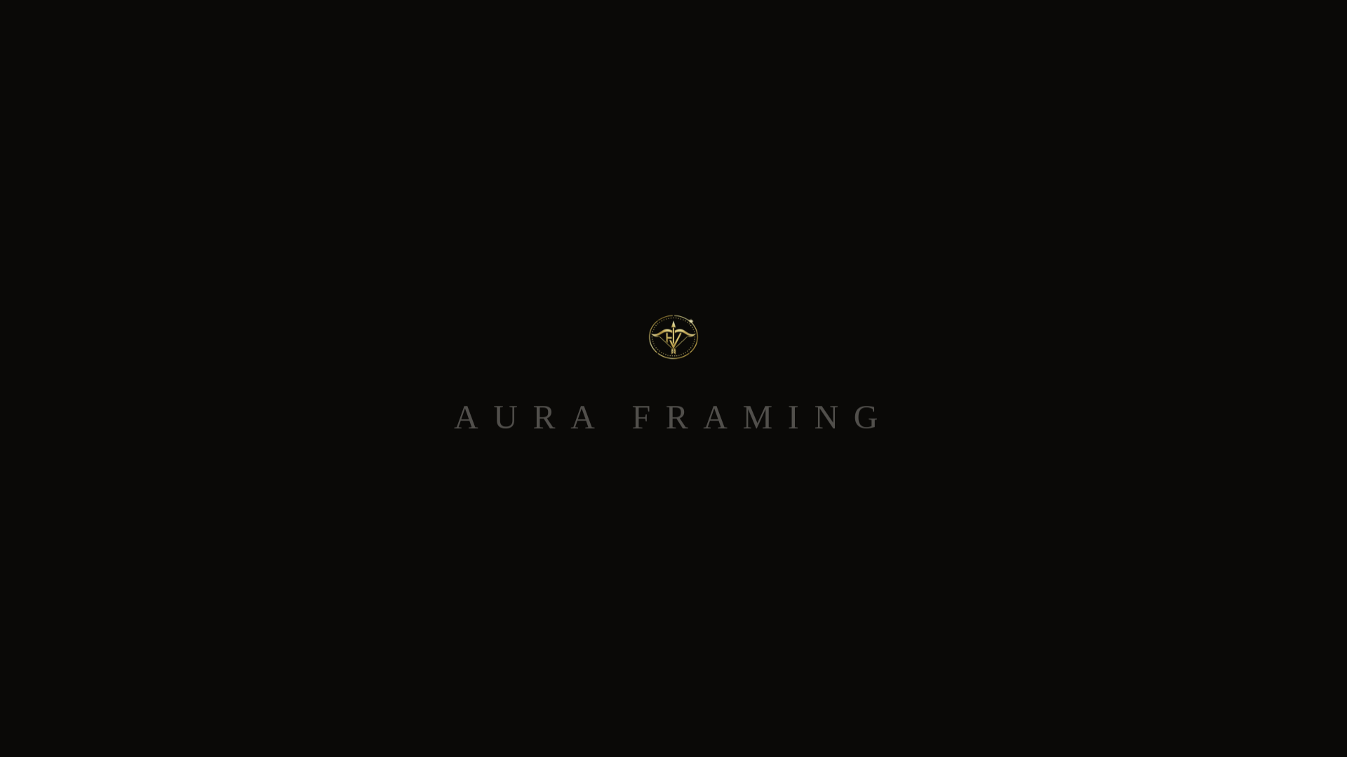 website screenshot of https://auraframing.in/