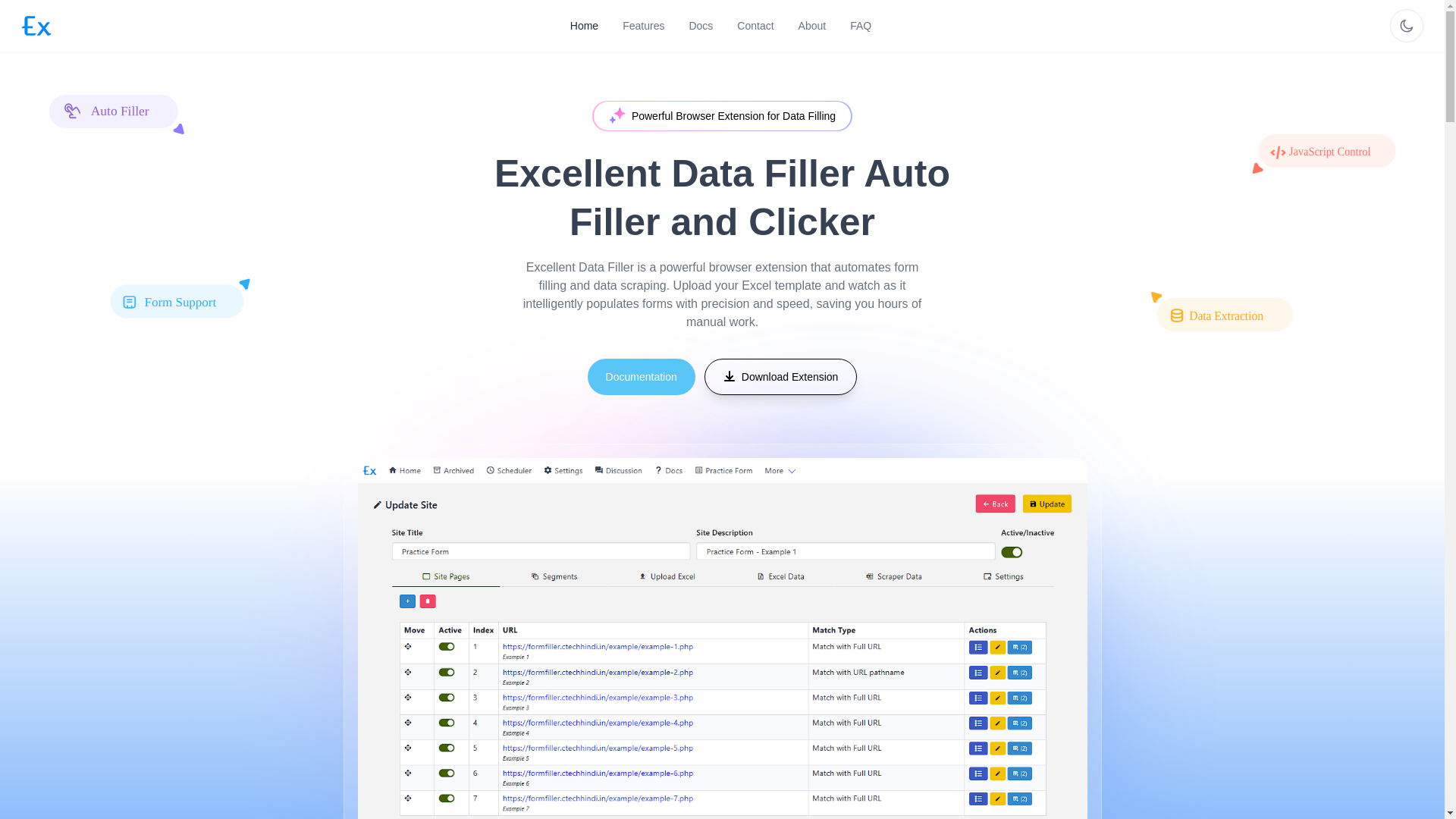website screenshot of https://excellent-data-filler.pages.dev/
