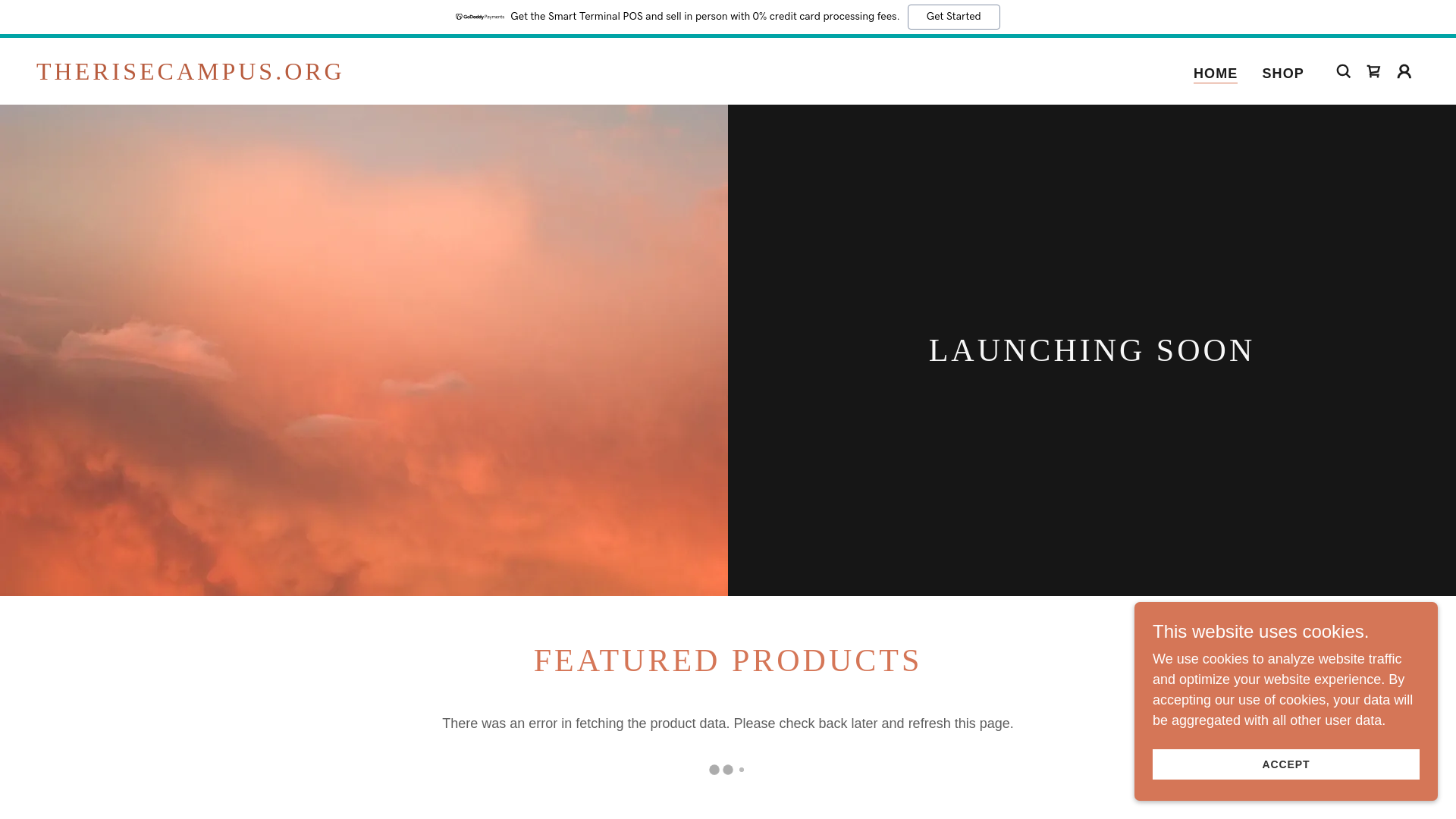 website screenshot of https://therisecampus.org/