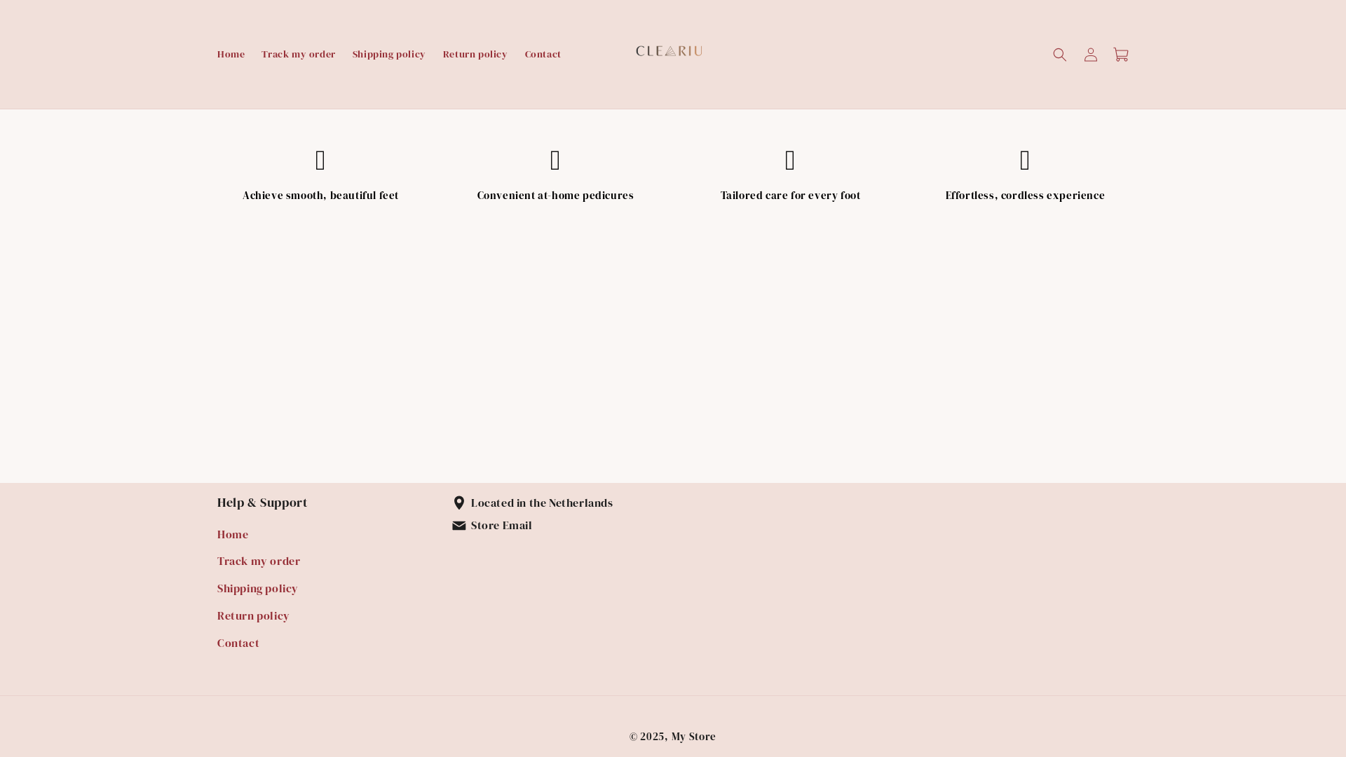 website screenshot of https://cleariu.com/