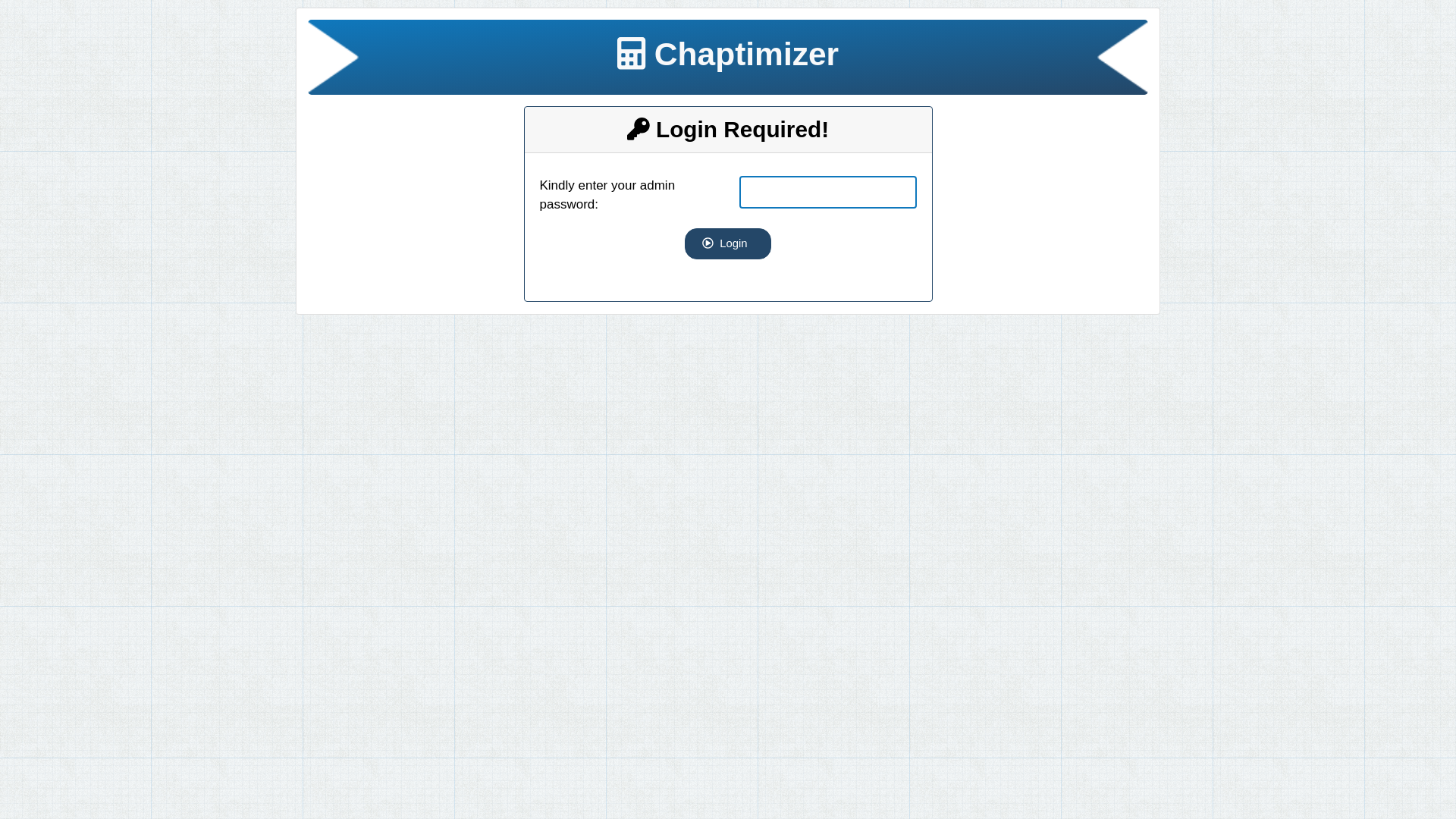 website screenshot of https://chaptimizer-ui.pages.dev/