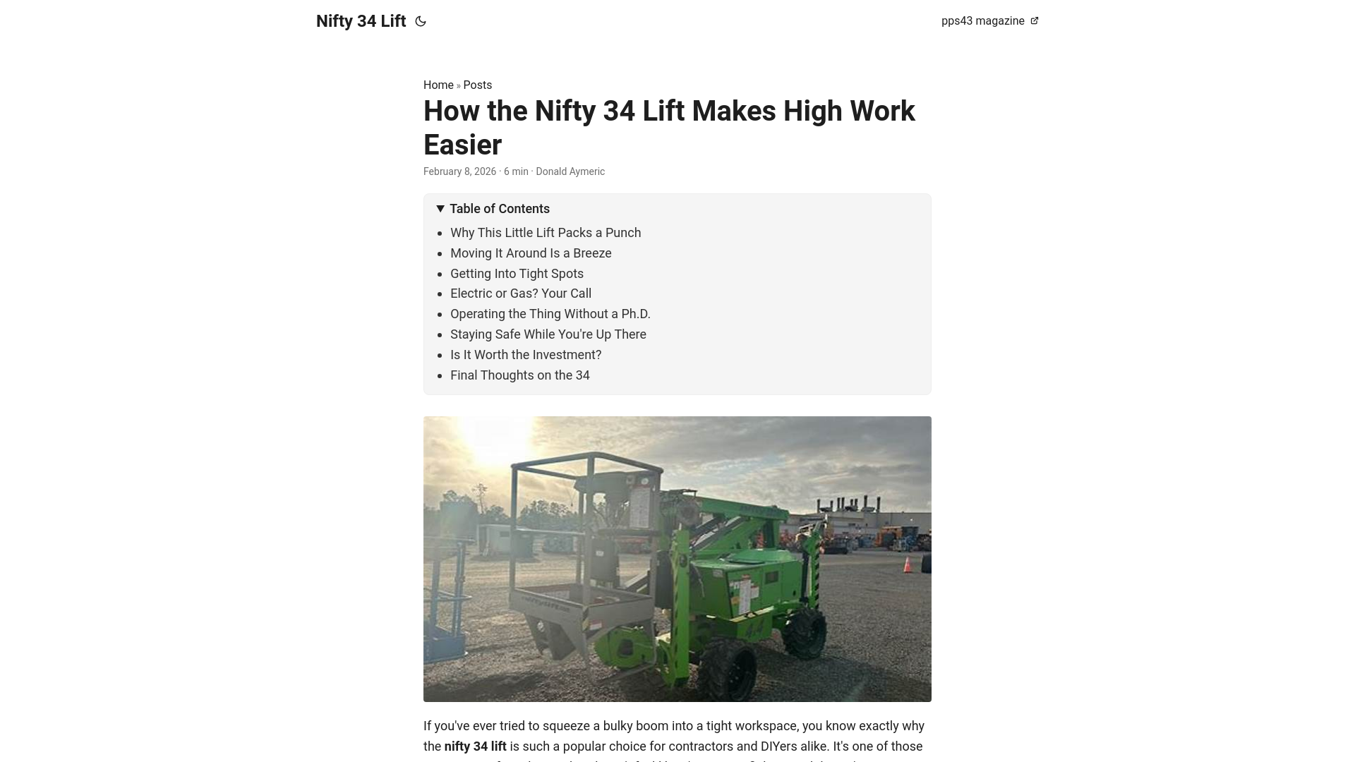 website screenshot of https://nifty-34-lift.pages.dev/