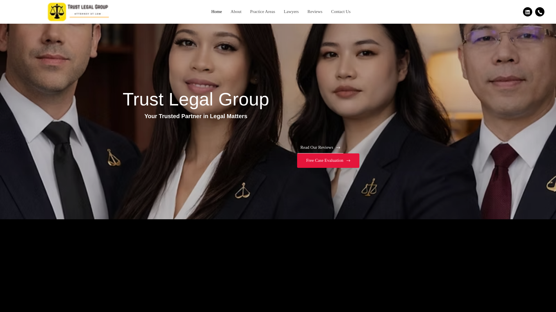 website screenshot of https://trustlegalgroup.net/