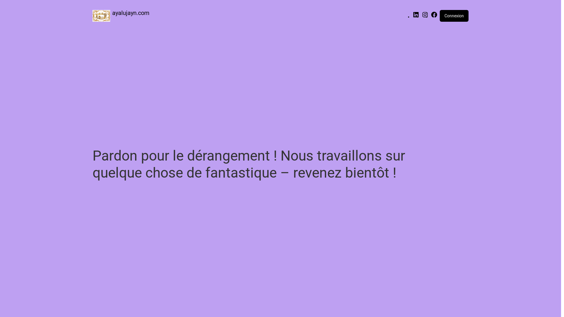 website screenshot of https://ayalujayn.com/
